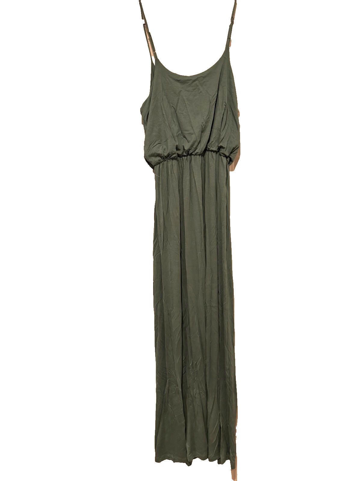 Luchiano Visconti Women's Lush brand long sage green dress Large #61 Size L / US 10 / IT 46 - 1 Thumbnail