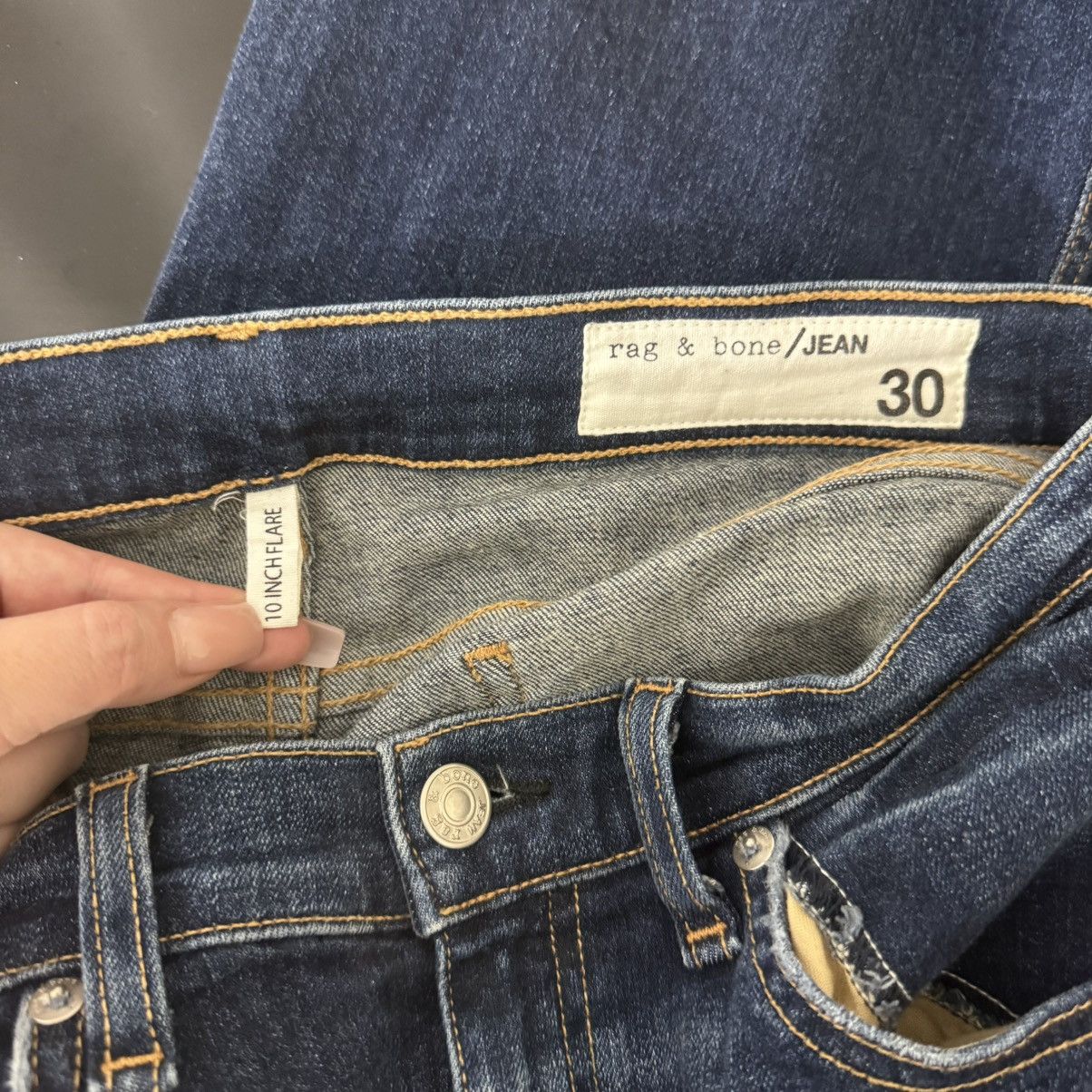 Rag & Bone RAG & BONE Mabel Wash High Rise 10” Crop Flare Jeans Size 30" / US 8 / IT 44 - 10 Thumbnail