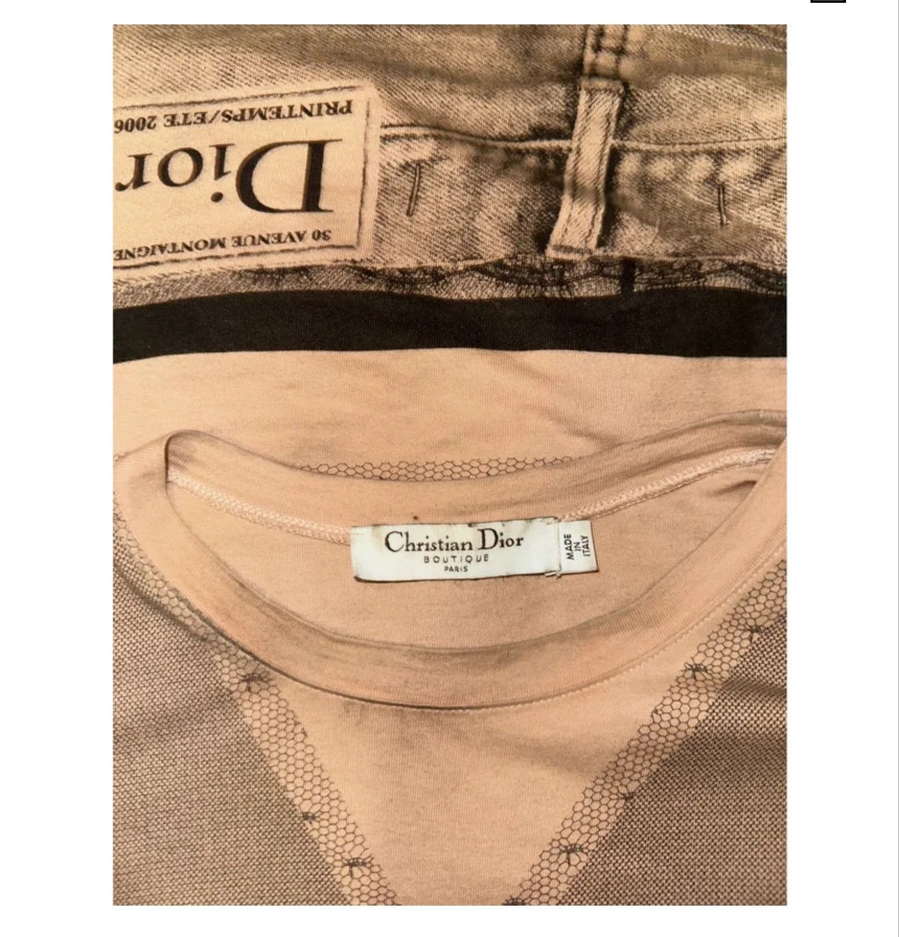 Dior Dior tromp l’oleil top from SS06 by John Galliano. Size M / US 6-8 / IT 42-44 - 2 Thumbnail