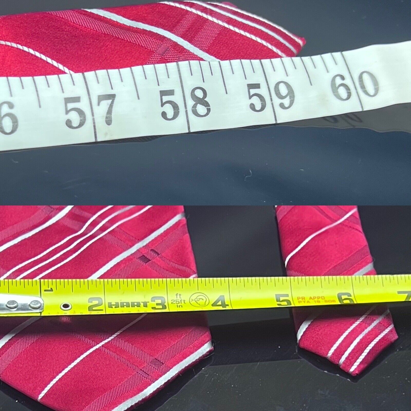 Donald Trump DONALD J TRUMP STRIPED RED MEN'S Neck Tie W3.5” BY L59.5” Size ONE SIZE - 3 Thumbnail