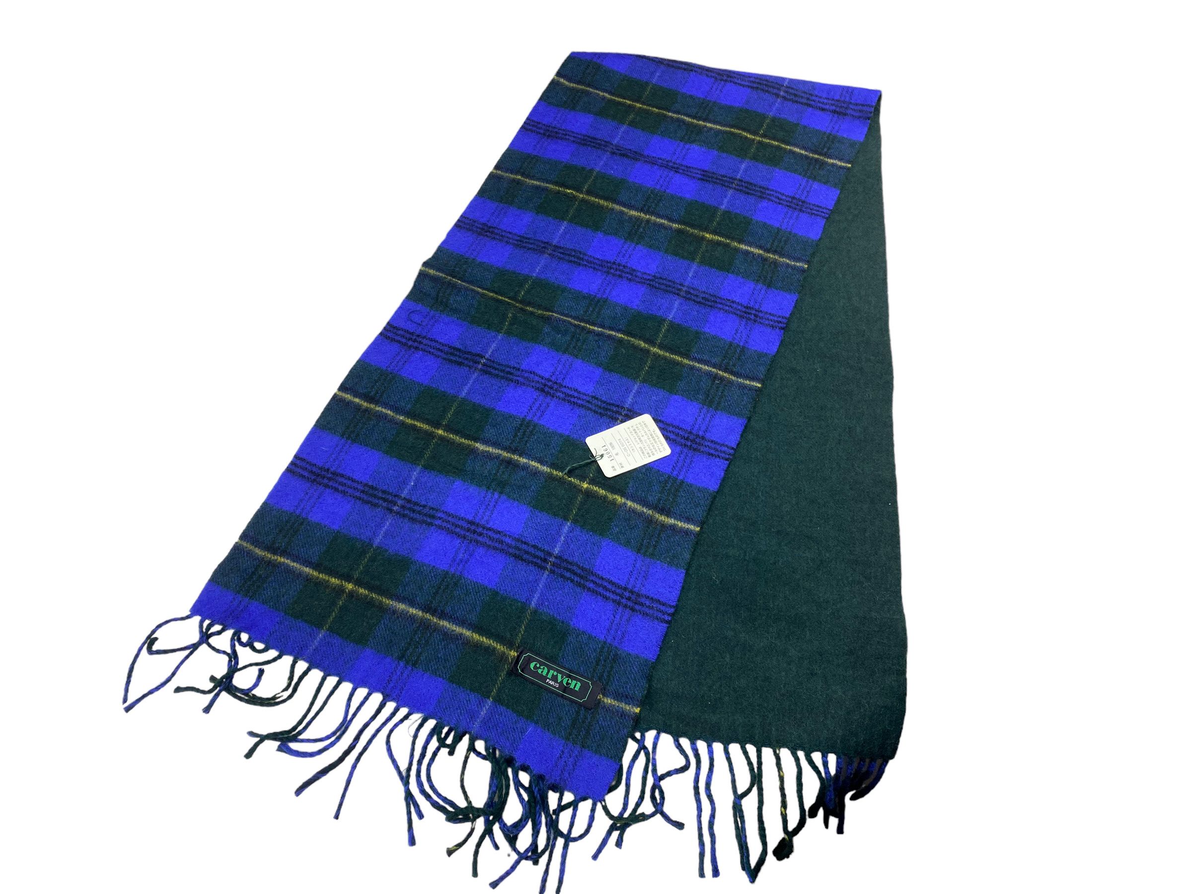 Carven Vintage Carven Paris Checkered Scarf 90s Silk Fashion Size ONE SIZE - 2 Thumbnail