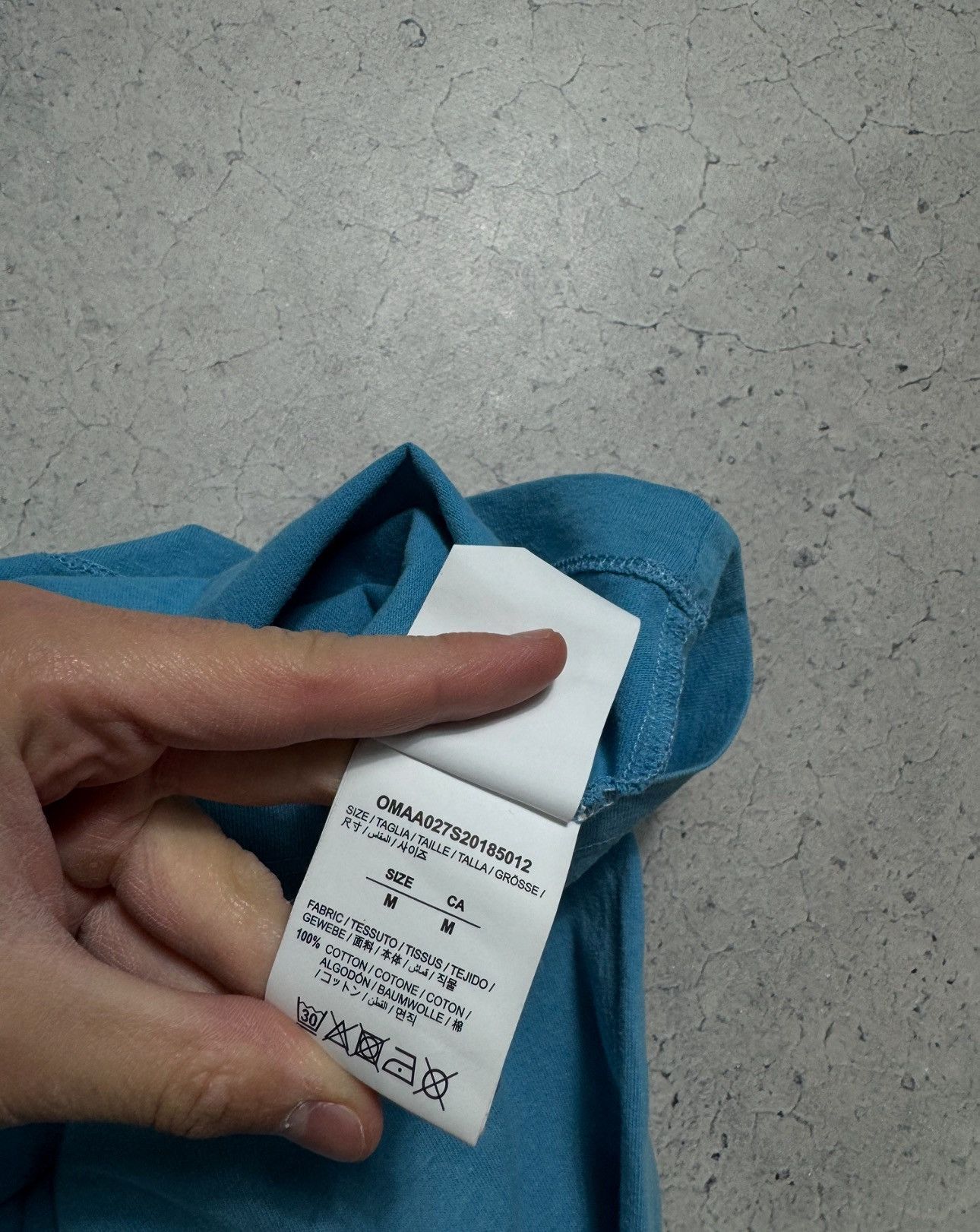 Off-White Off-White Luxury Blue T-Shirt Size M Big Logo Size US M / EU 48-50 / 2 - 8 Thumbnail