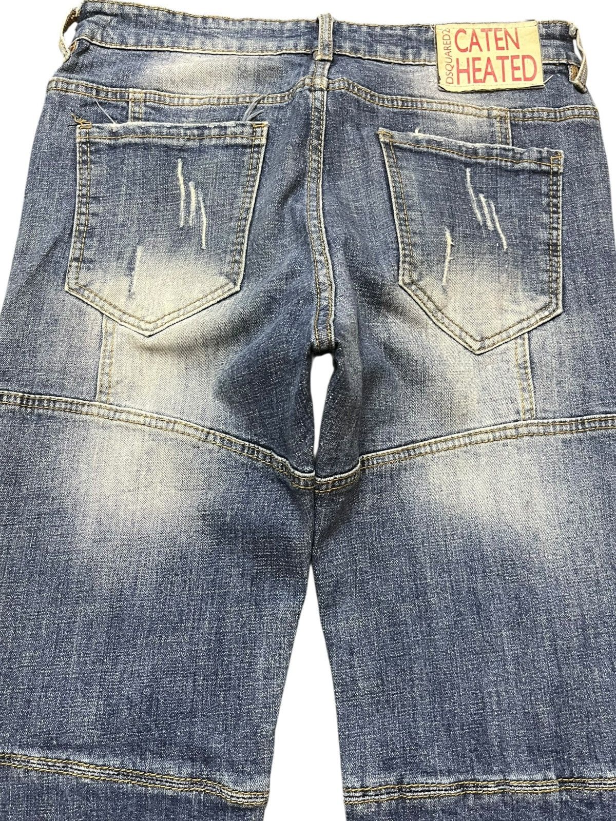 Dsquared2 Vintage Dsquared2 Slim Fit Patchwork Sashiko Boro Denim Size US 30 / EU 46 - 6 Thumbnail