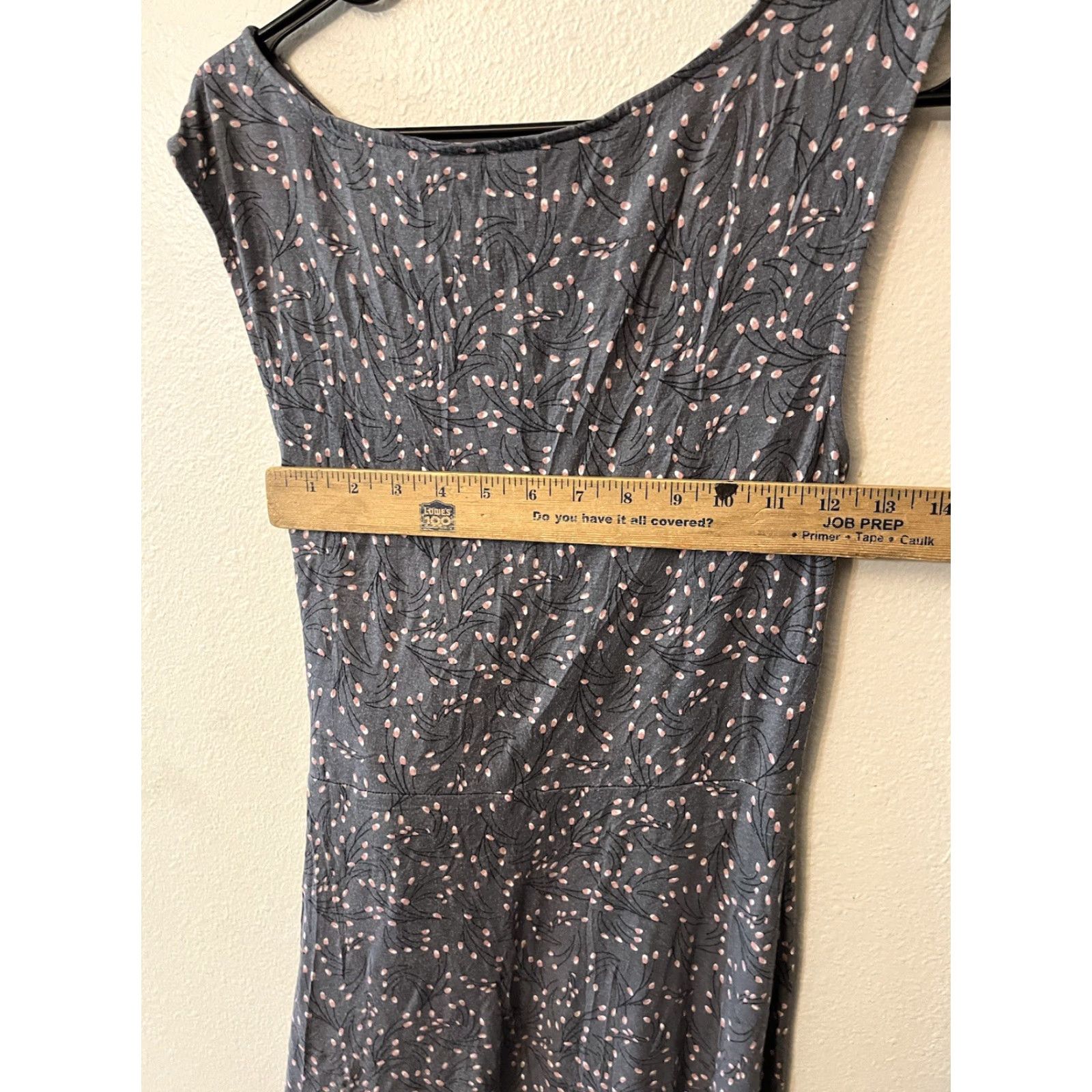 Loft VINTAGE LOFT Gray Polka Dot Tank Dress XS Women Sleeveless Knee Length Clothing Size XS / US 0-2 / IT 36-38 - 3 Thumbnail