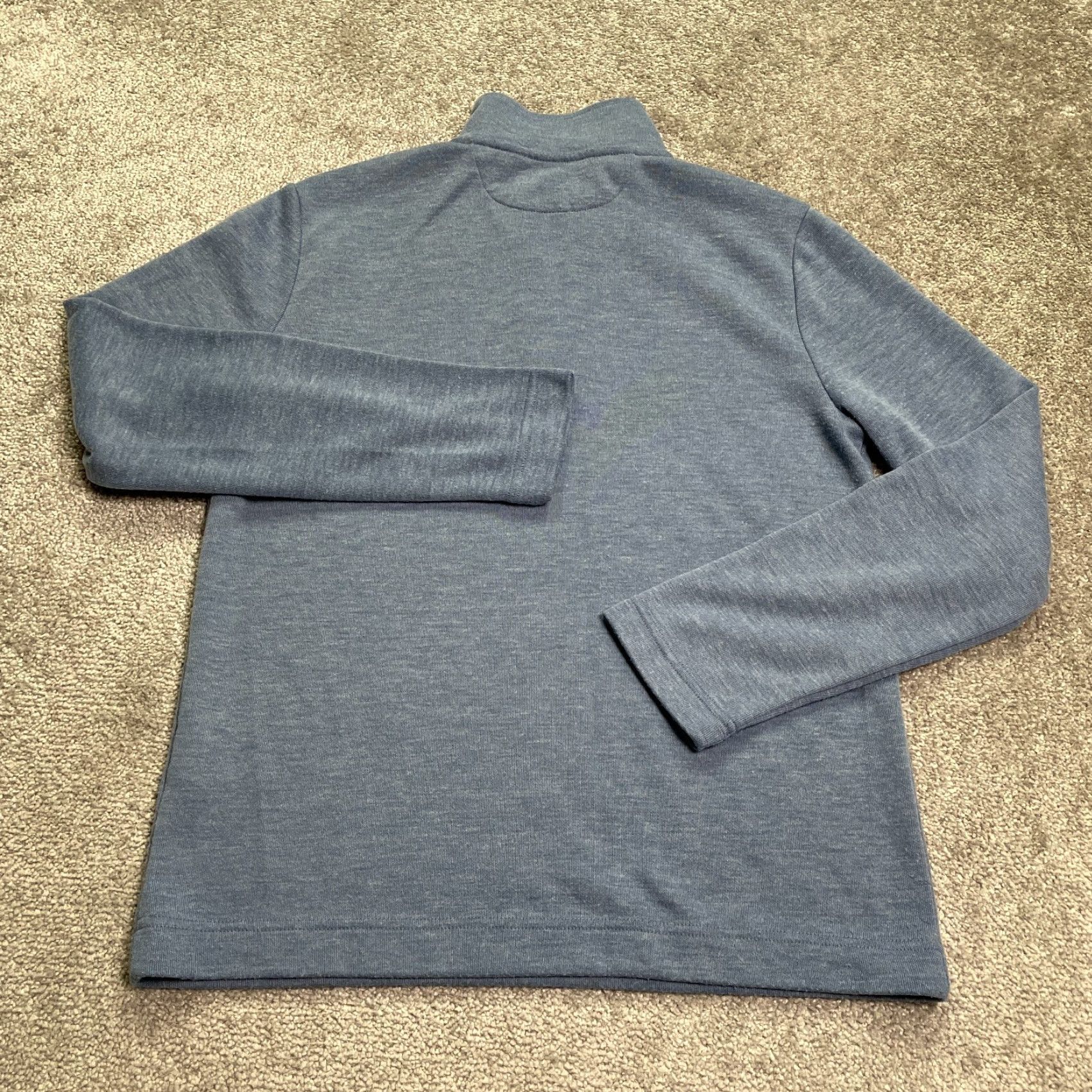 Banana Republic Banana Republic 1/4 Zip Sweatshirt Mens Medium Blue Mock Neck Casual Pullover Shirt Size US M / EU 48-50 / 2 - 2 Thumbnail