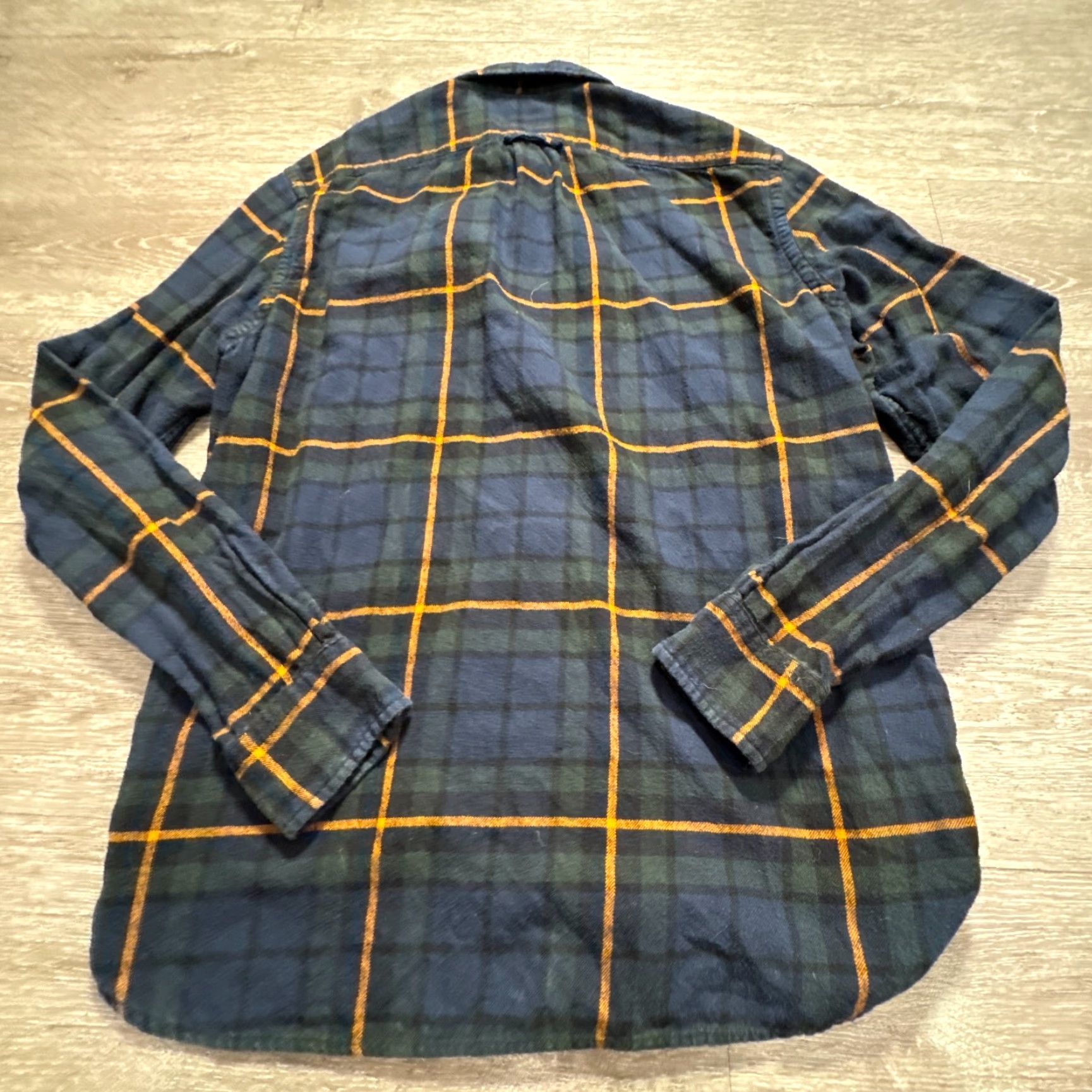 H&M H&M Shirt Mens Small Blue Plaid Flannel Pocket Long Sleeve Button Up Casual Size US S / EU 44-46 / 1 - 4 Thumbnail