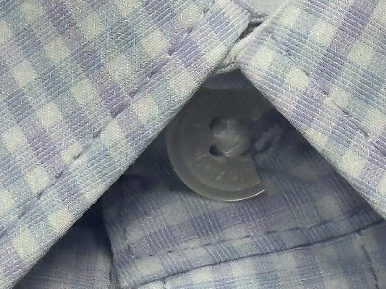 Calvin Klein Calvin Klein Checked Pockets Long Sleeve Button Down Blue M Size US M / EU 48-50 / 2 - 6 Thumbnail