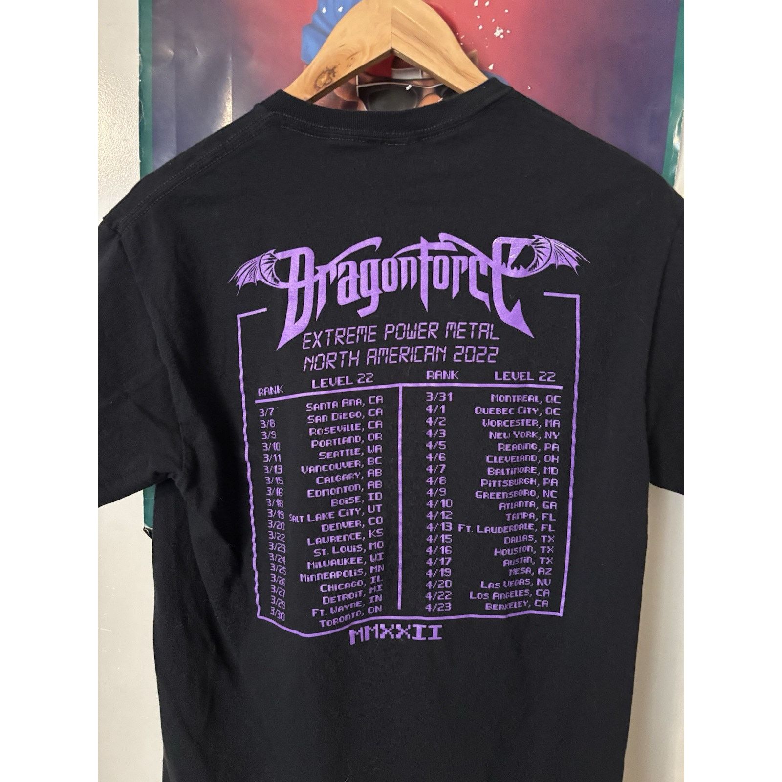 Vintage DragonForce Extreme Power Metal Dragon T Official Tour Shirt Size US XL / EU 56 / 4 - 3 Thumbnail