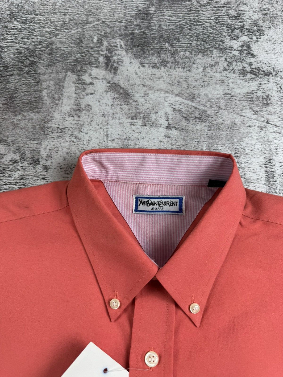 Yves Saint Laurent NEW Tag Yves Saint Laurent YSL 80S Longsleeve Button Shirt Size US L / EU 52-54 / 3 - 12 Thumbnail