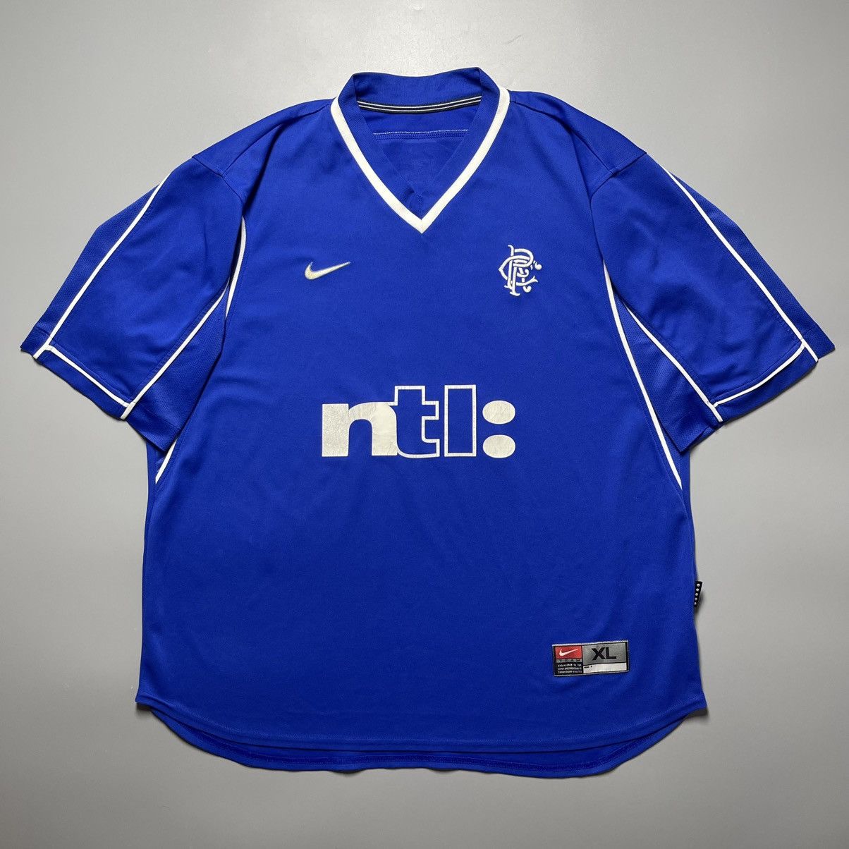 Nike RANGERS NIKE 1999/2000 FOOTBALL HOME JERSEY #7 KANCHELSKIS Size US XL / EU 56 / 4 - 2 Thumbnail