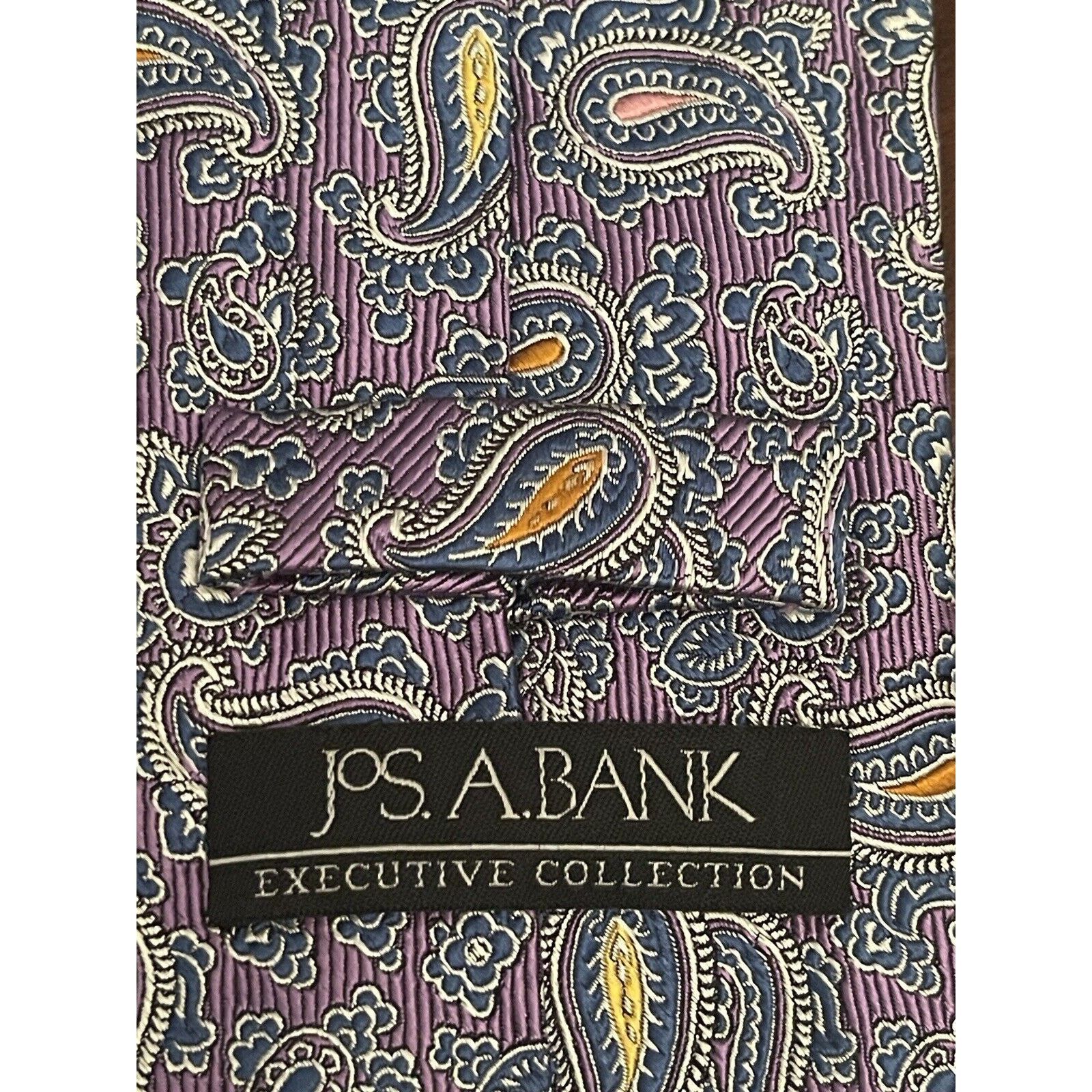 Jos. A. Bank Jos. A. Bank Purple Blue Pink Hand Made Silk Made In China Size ONE SIZE - 8 Thumbnail