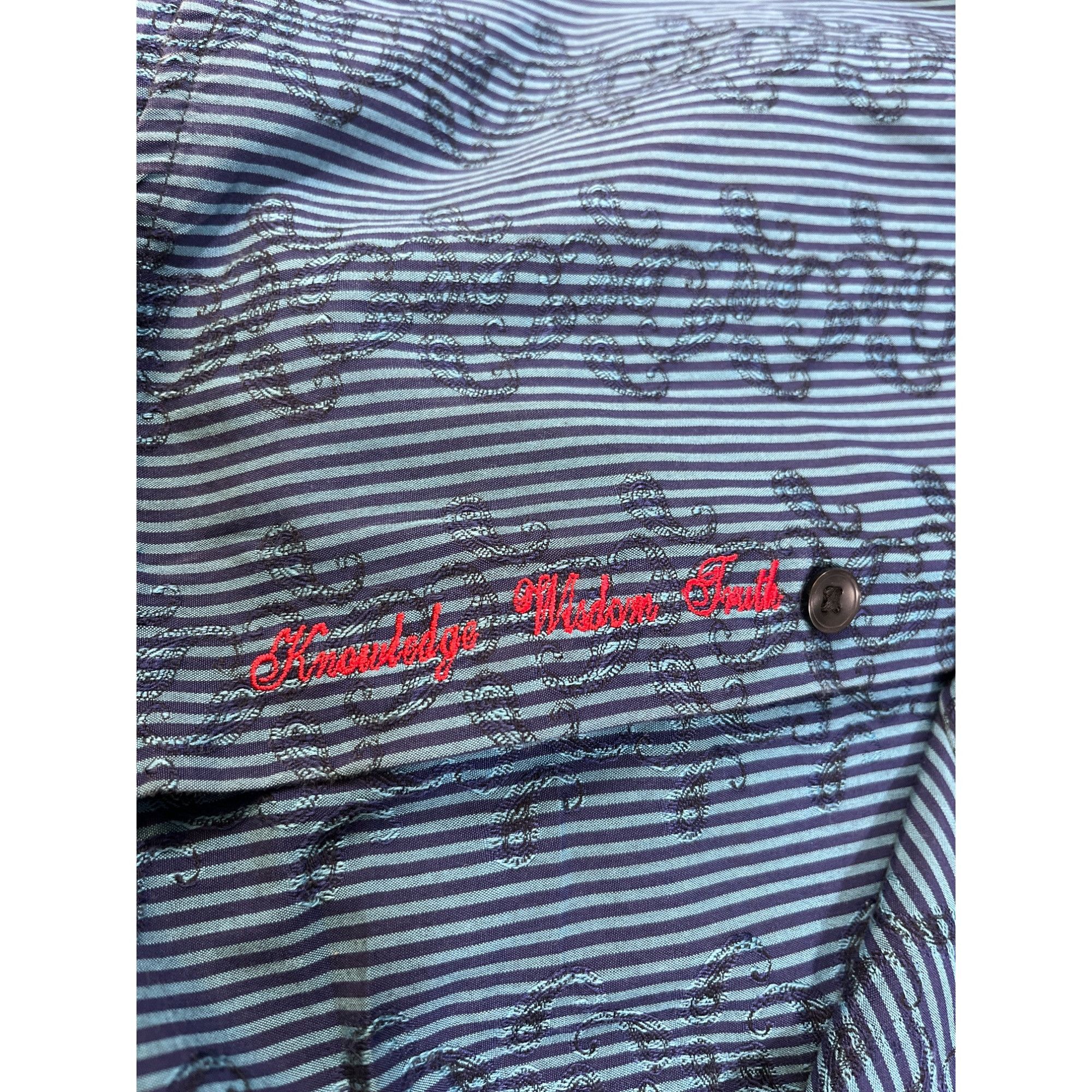Robert Graham Robert Graham Men's Blue Striped & Paisley Button Up Shirt S Size US S / EU 44-46 / 1 - 8 Thumbnail