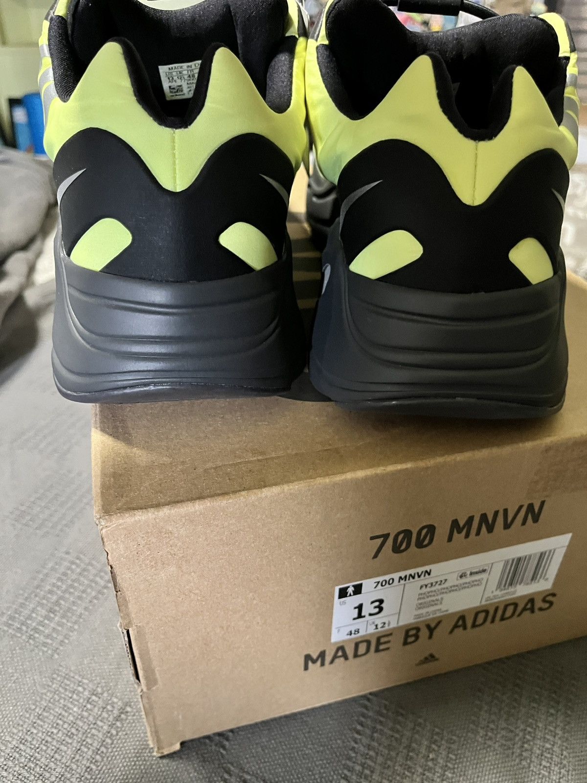 Adidas × Kanye West Adidas Yeezy Boost 700 MNVN, Phosphor Size US 13 / EU 46 - 4 Thumbnail