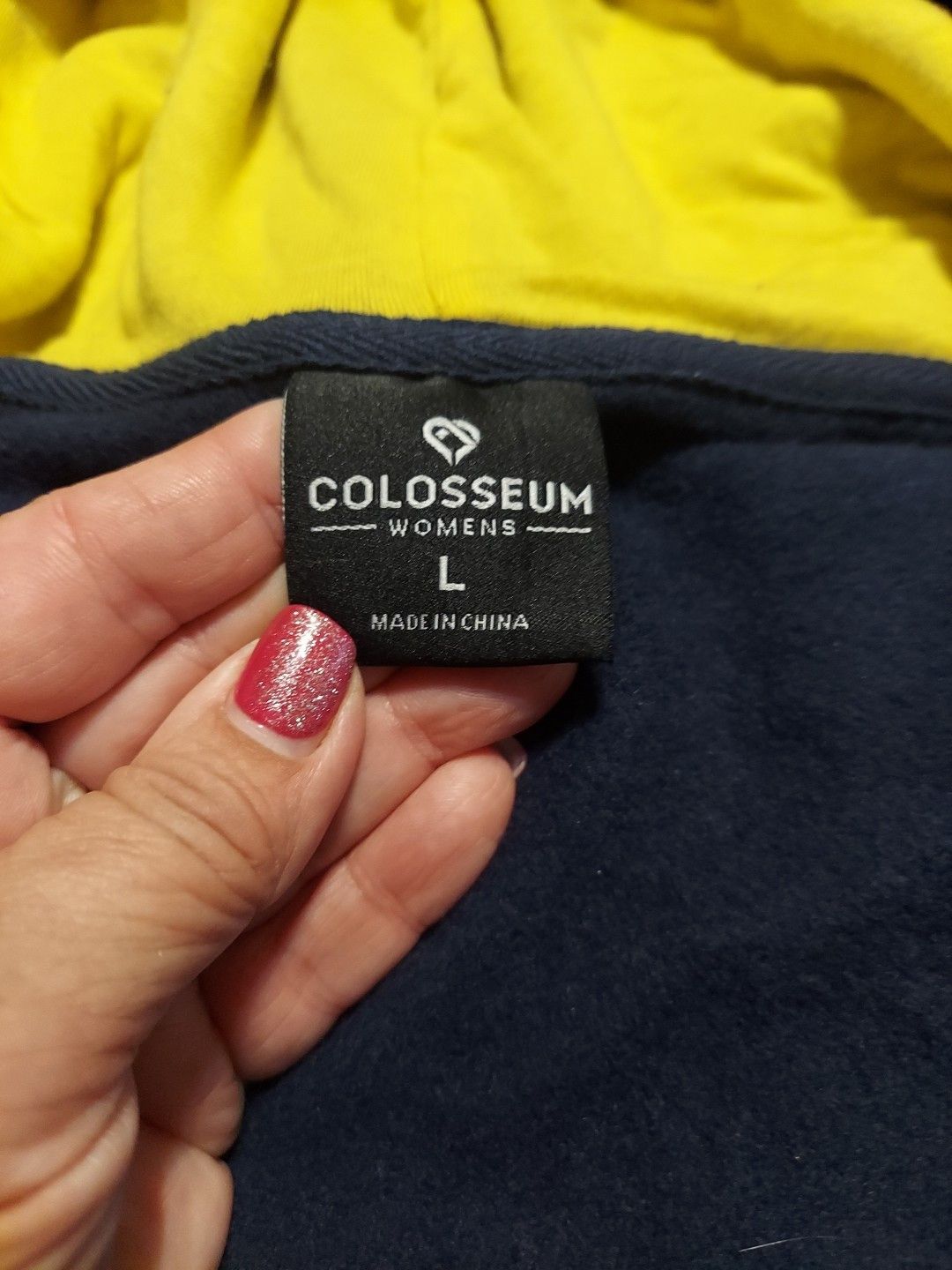 Colosseum Athletics NWT Womens Colosseum University Of Michigan Zip Hoodie NCAA Size L / US 10 / IT 46 - 6 Thumbnail