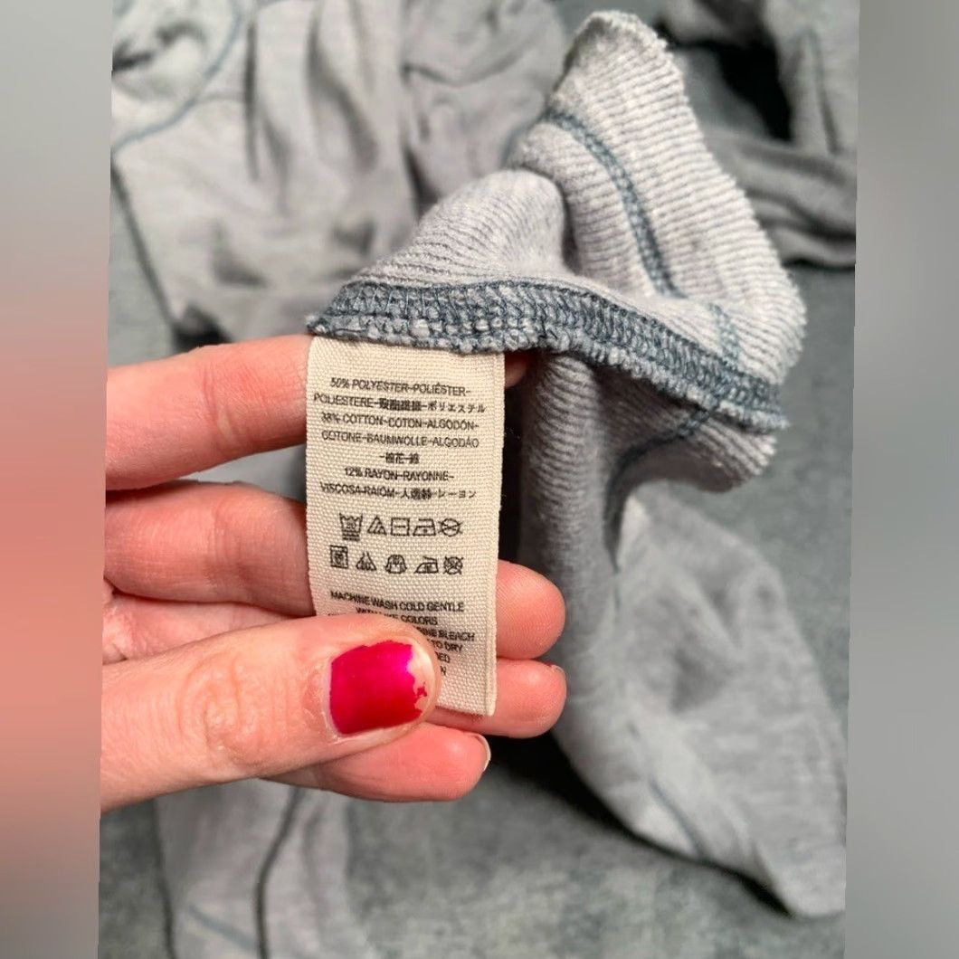 Free People Free People Gray Turtleneck Long Sleeve Split Back Medium T-Shirt Womens M Size M / US 6-8 / IT 42-44 - 7 Thumbnail