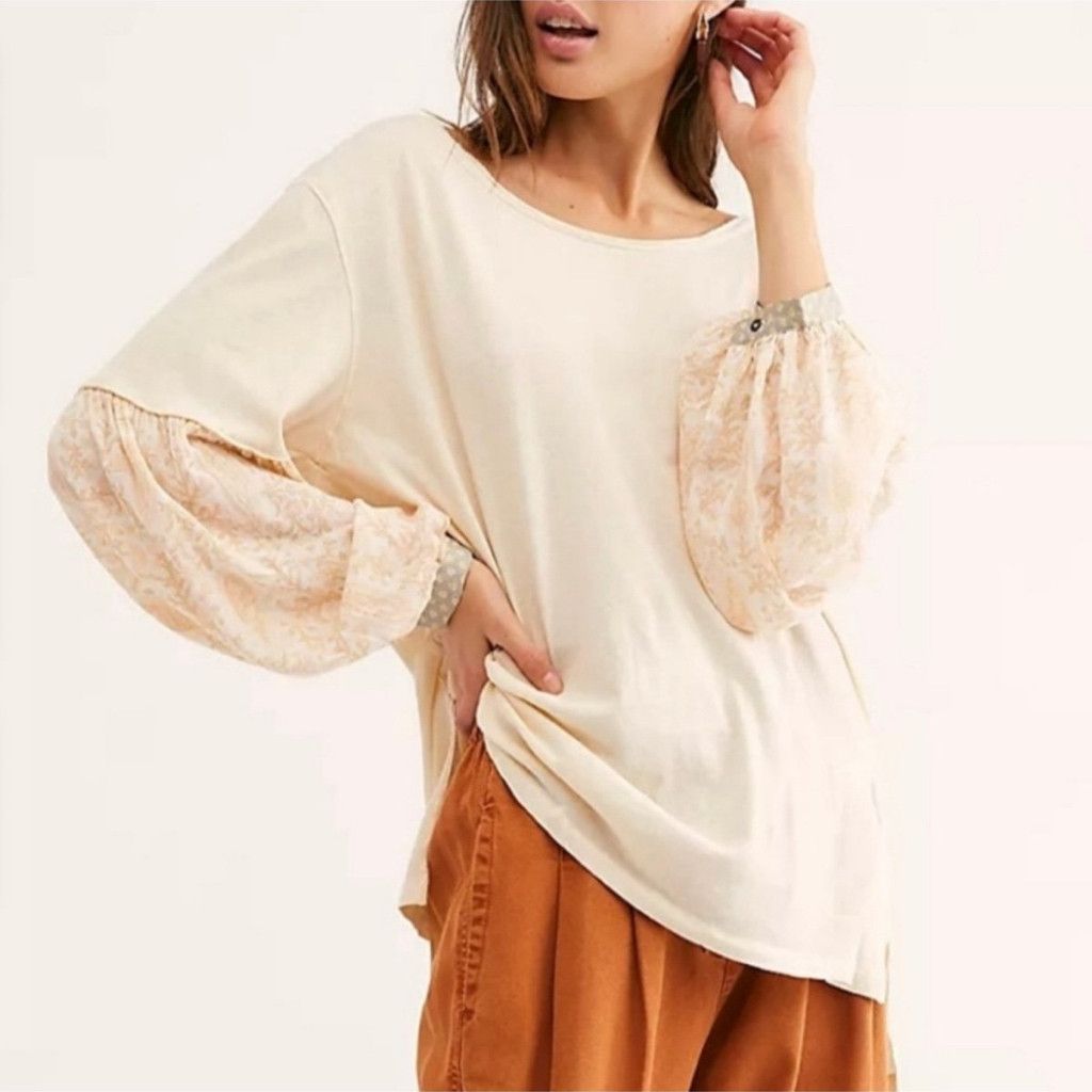 Free People Free People We The Free Jade Long Sleeve Top Floral XS Size XXS / US 00 / IT 34 - 1 Thumbnail