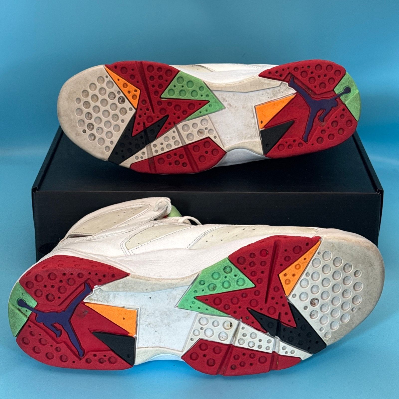 Jordan Brand Air Jordan 7 Retro 2015 Hare m9 w10.5 Size US 9 / EU 42 - 7 Thumbnail