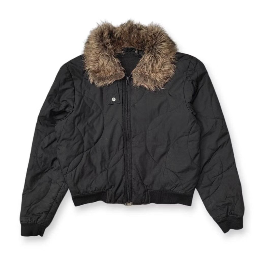 DKNY DKNY ACTIVE FUR COLLAR BOMBERS JACKET Size US L / EU 52-54 / 3 - 1 Thumbnail