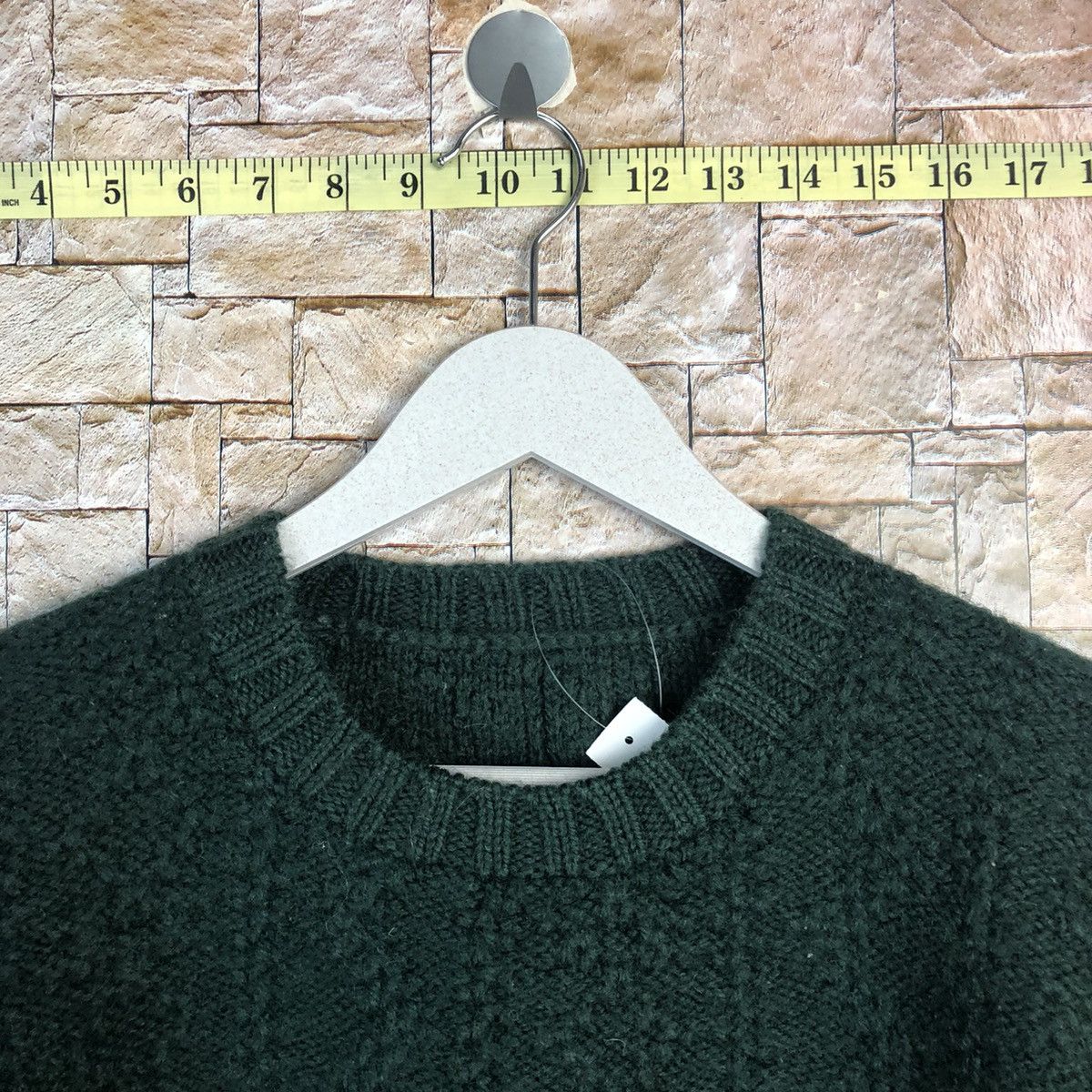 Aran Isles Knitwear × Homespun Knitwear × Vintage Japanese Brand Green vintage sweatshirt Knitwear #A913 Size S / US 4 / IT 40 - 4 Thumbnail