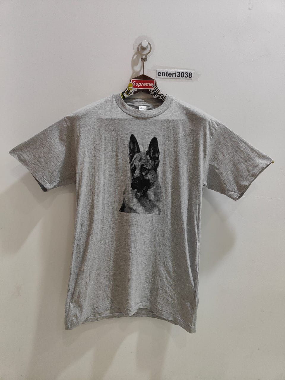 Vintage vintage Boxy German Shepherd dog Animal Tee NOS SINGLE STICH Size US L / EU 52-54 / 3 - 1 Thumbnail