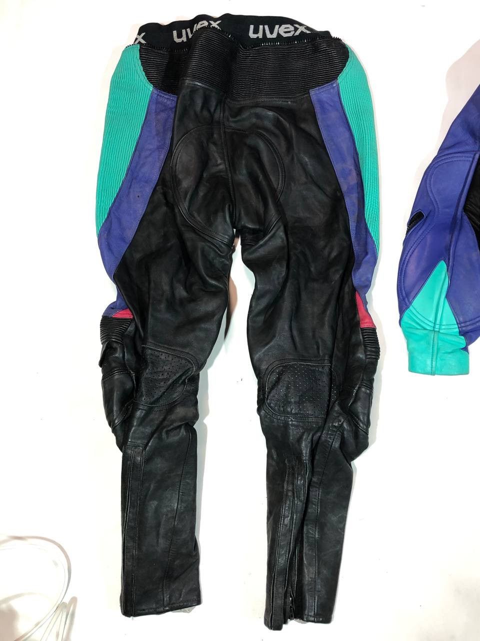 Vintage Uvex Vintage 80s Racing Moto Leather Suit Size US L / EU 52-54 / 3 - 14 Thumbnail