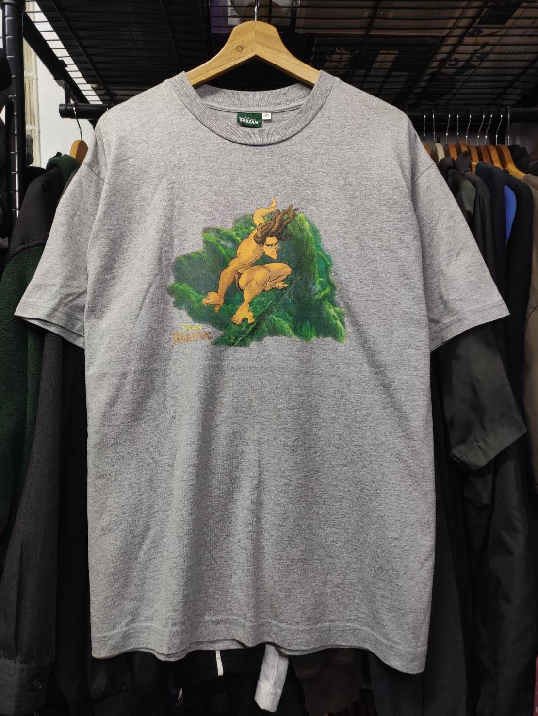 Disney Vtg 90's Disney " Tarzan " Movie Promo T-Shirt Size US L / EU 52-54 / 3 - 2 Thumbnail