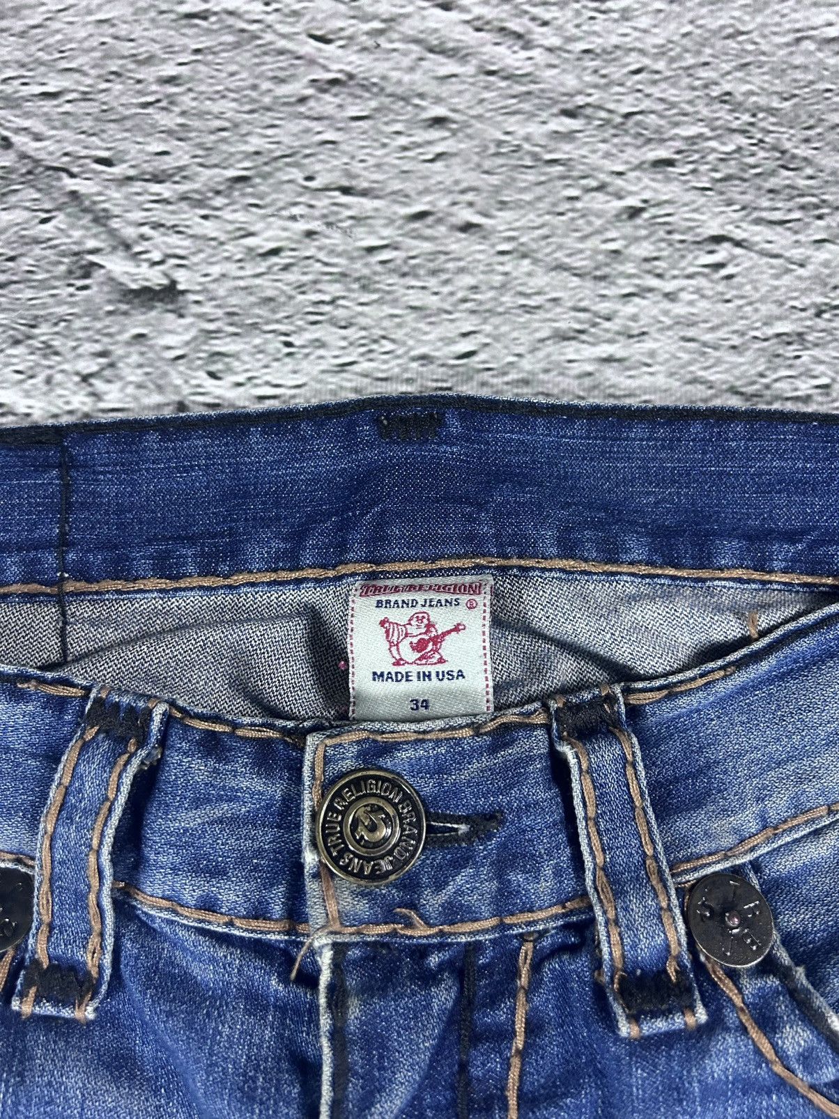 True Religion True Religion navy blue jeans thick stitching Bobby Size US 34 / EU 50 - 9 Thumbnail