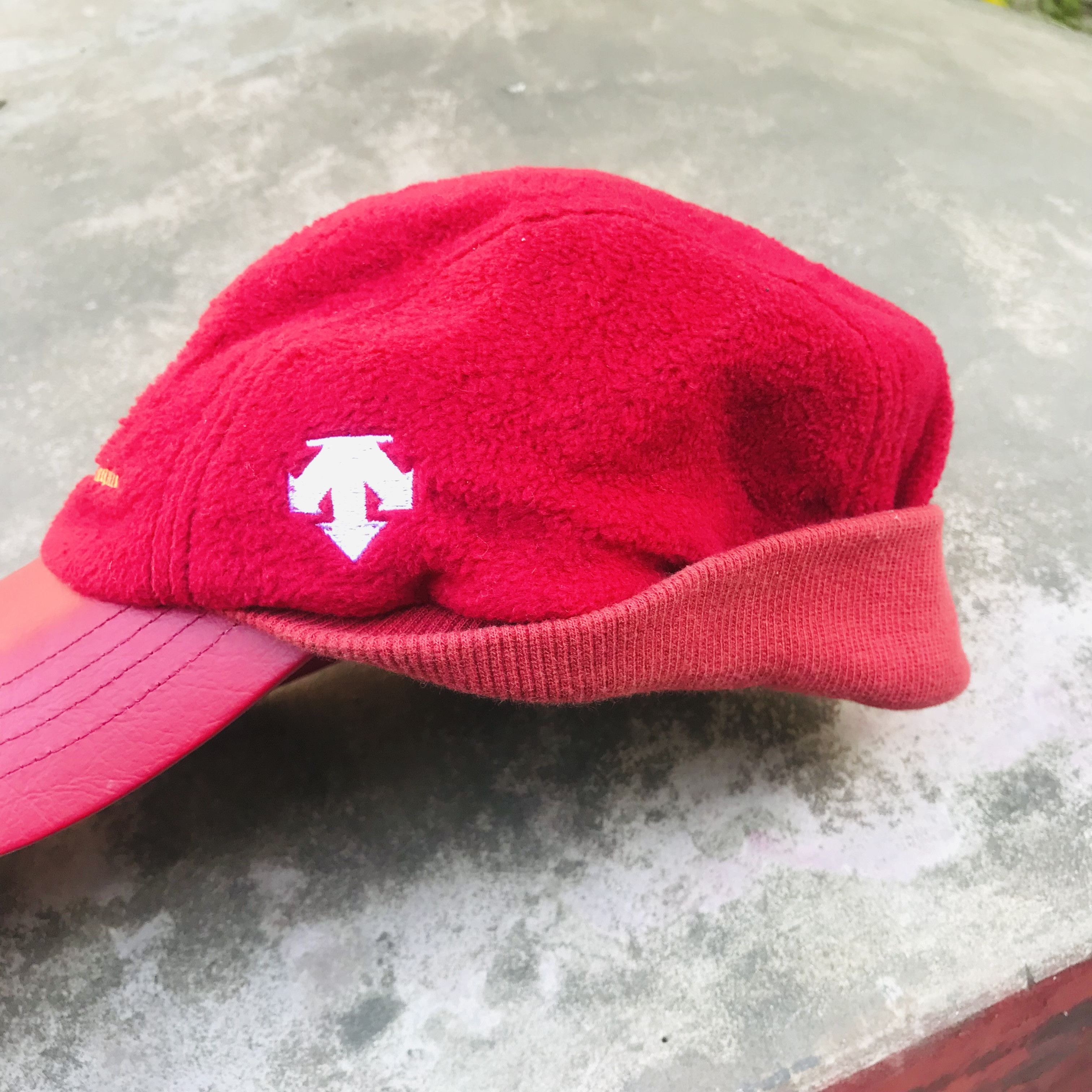 Japanese Brand × Vintage Y2k Leather Visor Beanie Cap Size ONE SIZE - 2 Thumbnail