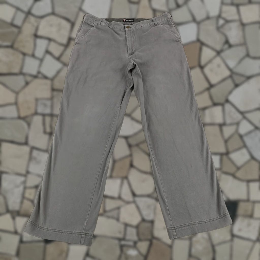 ScotteVest Cargo Pants Mens 38x31 Gray Canvas Utility Flex Pockets Outdoor Casual