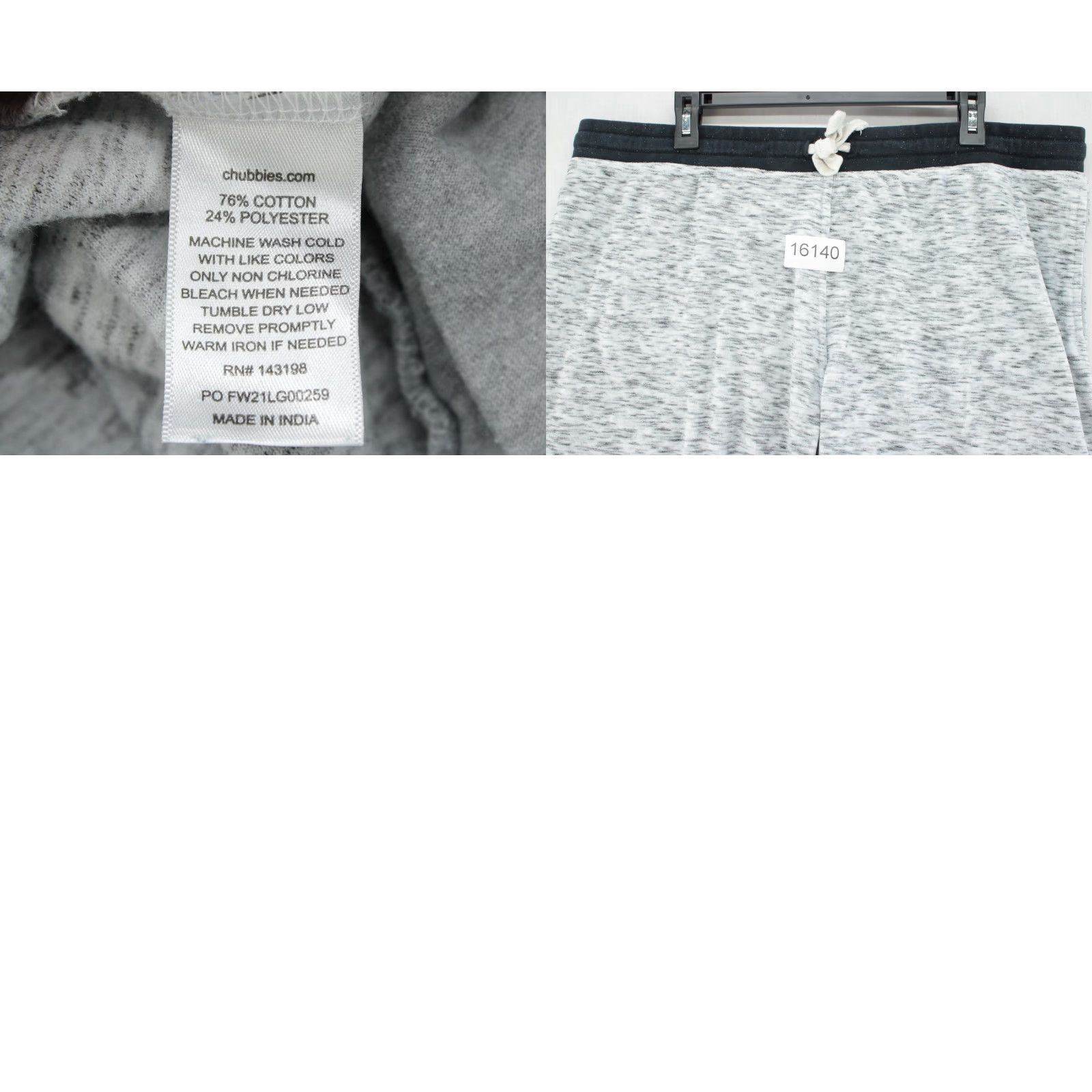 Chubbies Chubbies Brand Lounge Wear Shorts Men's 2XL Gray Sweat Inseam 5.5" Modern Soft Comfy Size US 39 - 8 Thumbnail