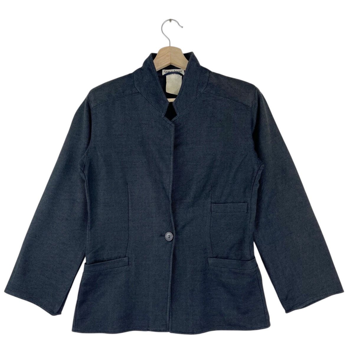 Giorgio Armani × Vintage Vintage Giorgio Armani Virgin Minimalist Jacket Size M / US 6-8 / IT 42-44 - 1 Thumbnail