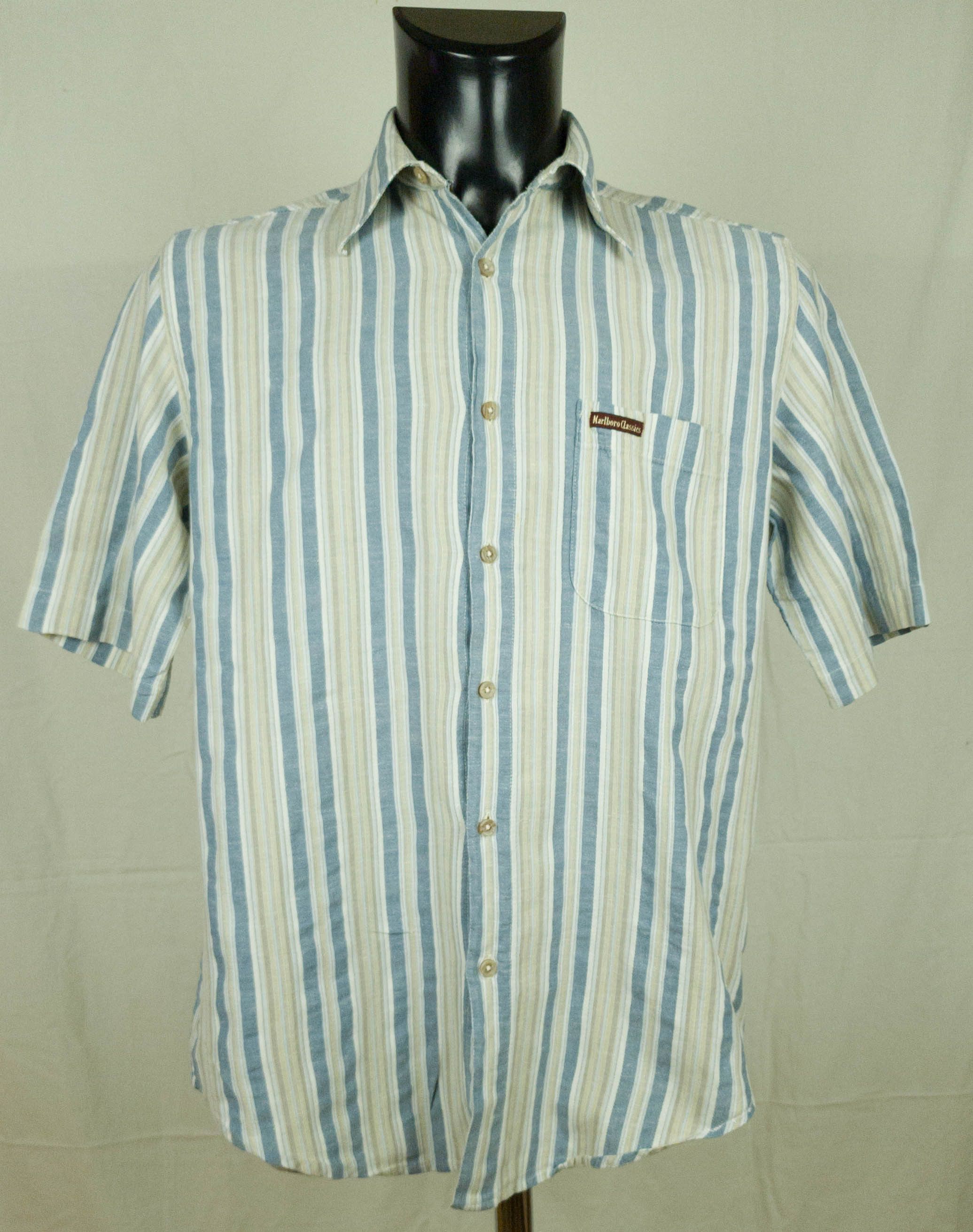 Marlboro Classics MARLBORO CLASSICS SHIRT SHORT SLEEVE LINEN COTTON SIZE M Size US M / EU 48-50 / 2 - 1 Thumbnail