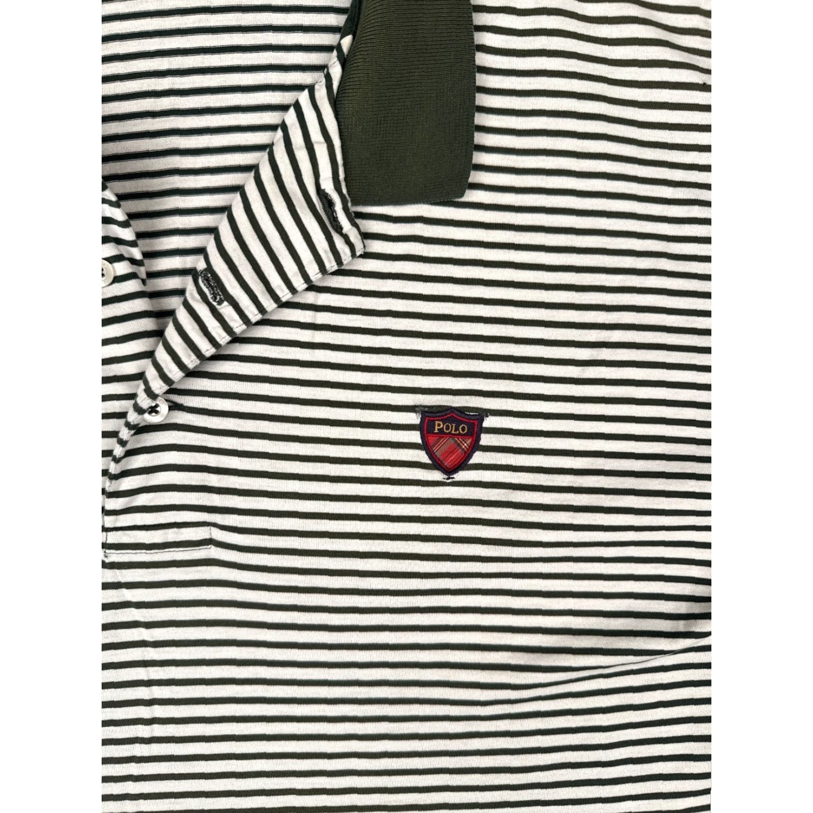 Ralph Lauren VINTAGE Ralph Lauren Polo Shirt Men XL Green White Stripe Seminole Golf READ Size US XL / EU 56 / 4 - 6 Thumbnail