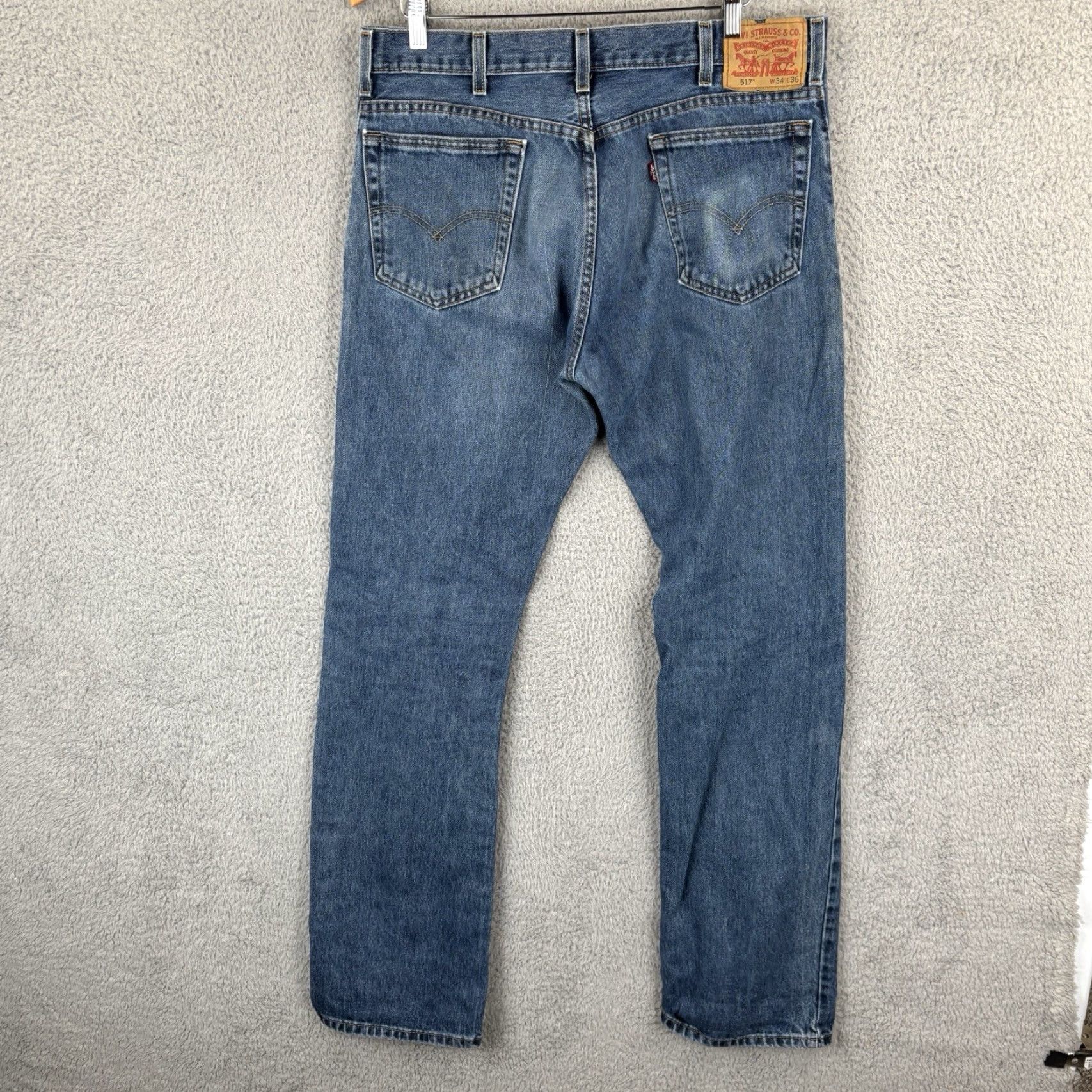 Levi's Levi's 517 Jeans Mens 34x36 Bootcut Denim Cowboy Cotton Blue Regular Inseam 36 Size US 34 / EU 50 - 5 Thumbnail