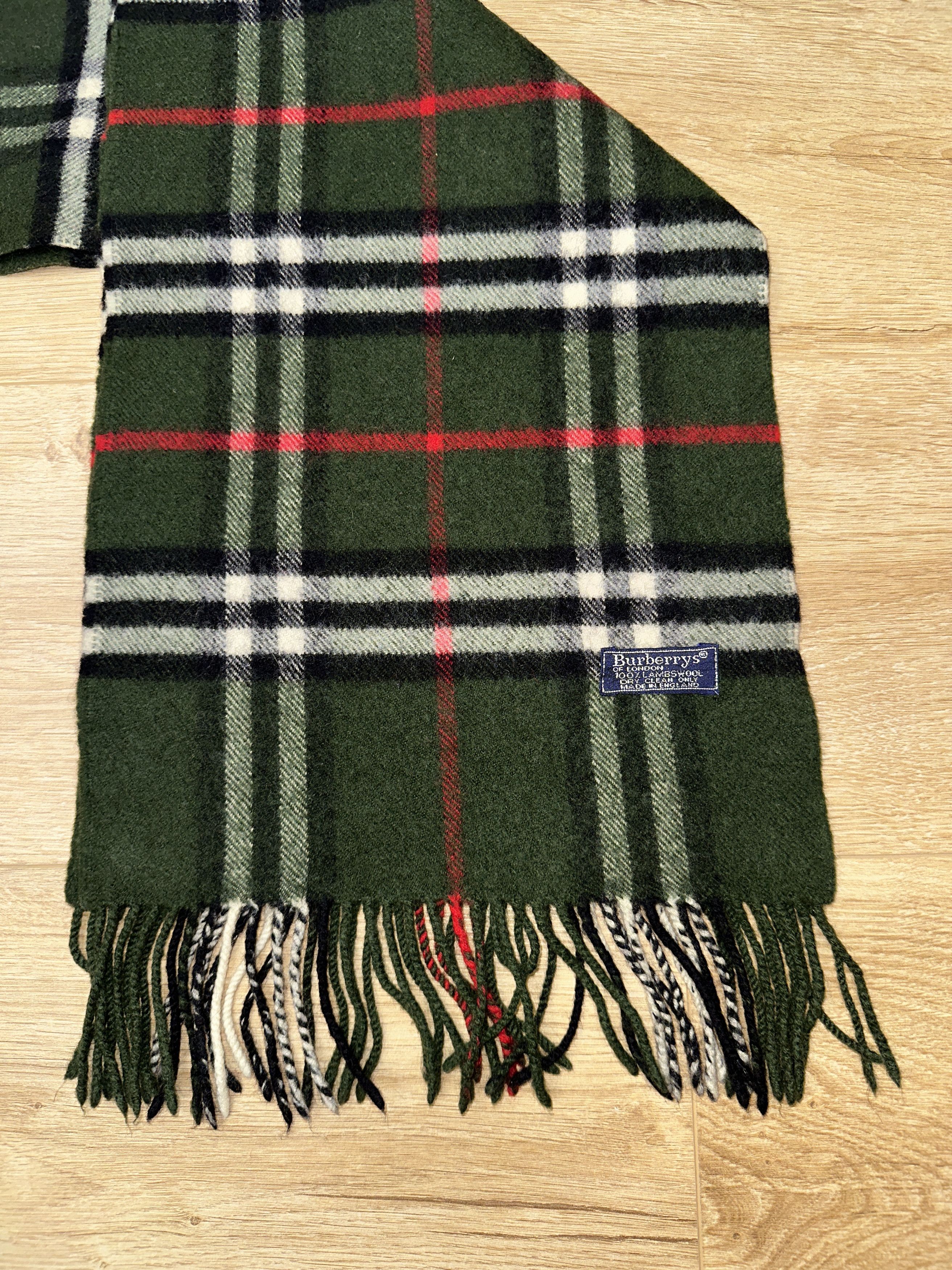 Burberry Burberrys Lambswool Nova Check Scarf England 140x27cm Size ONE SIZE - 8 Thumbnail