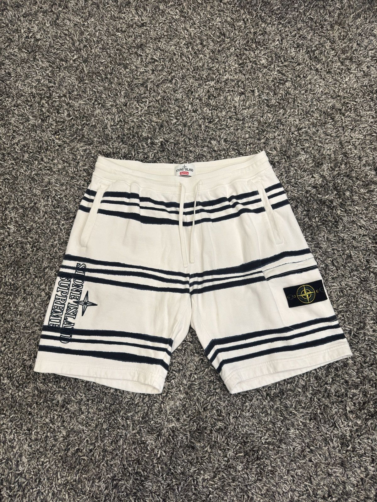 Stone Island × Supreme Stone Island x Supreme Shorts | Grailed