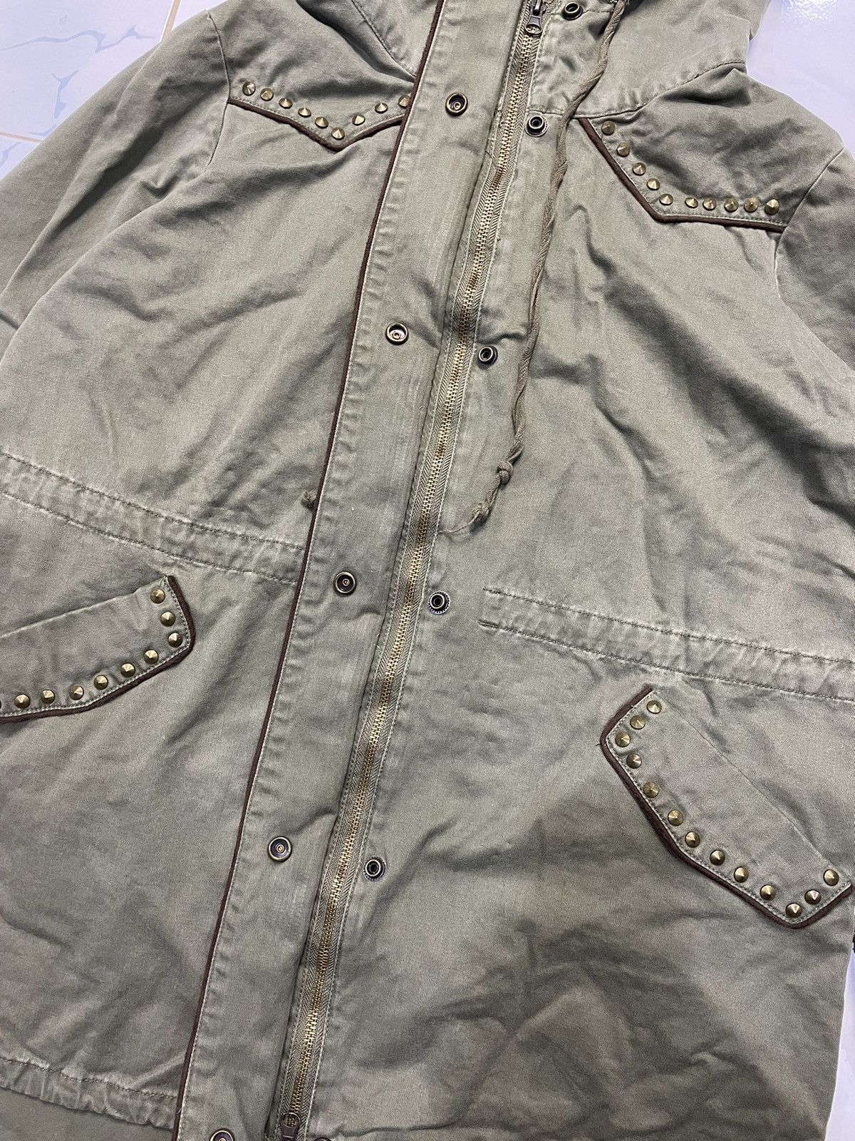 Japanese Brand Japanese Brand Fishtail Parka Spike Punk Rock Size US S / EU 44-46 / 1 - 7 Thumbnail