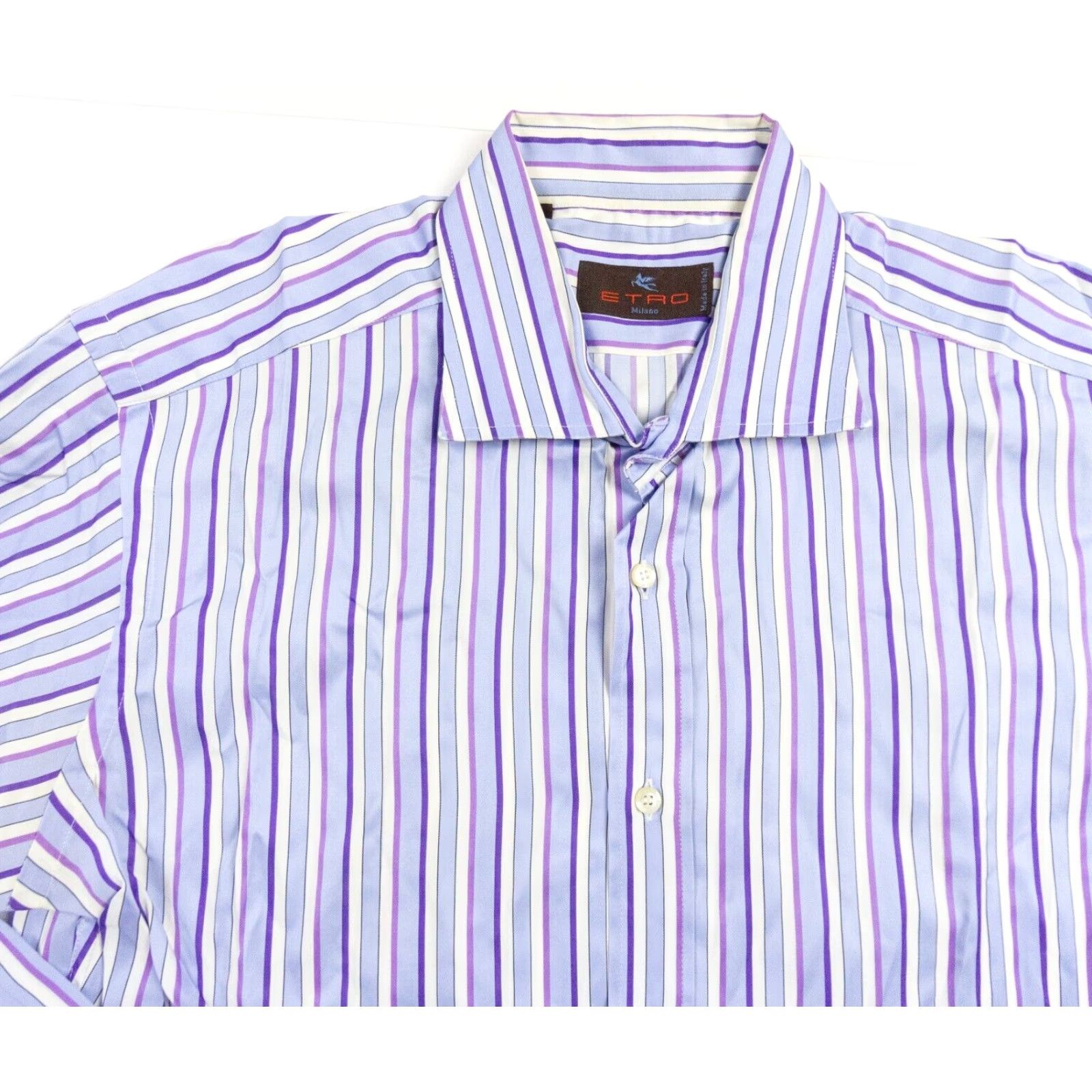 Etro ETRO Shirt Mens 42 Button Up Long Sleeve Striped Collared Adult Preppy Italy Size US XS / EU 42 / 0 - 2 Thumbnail