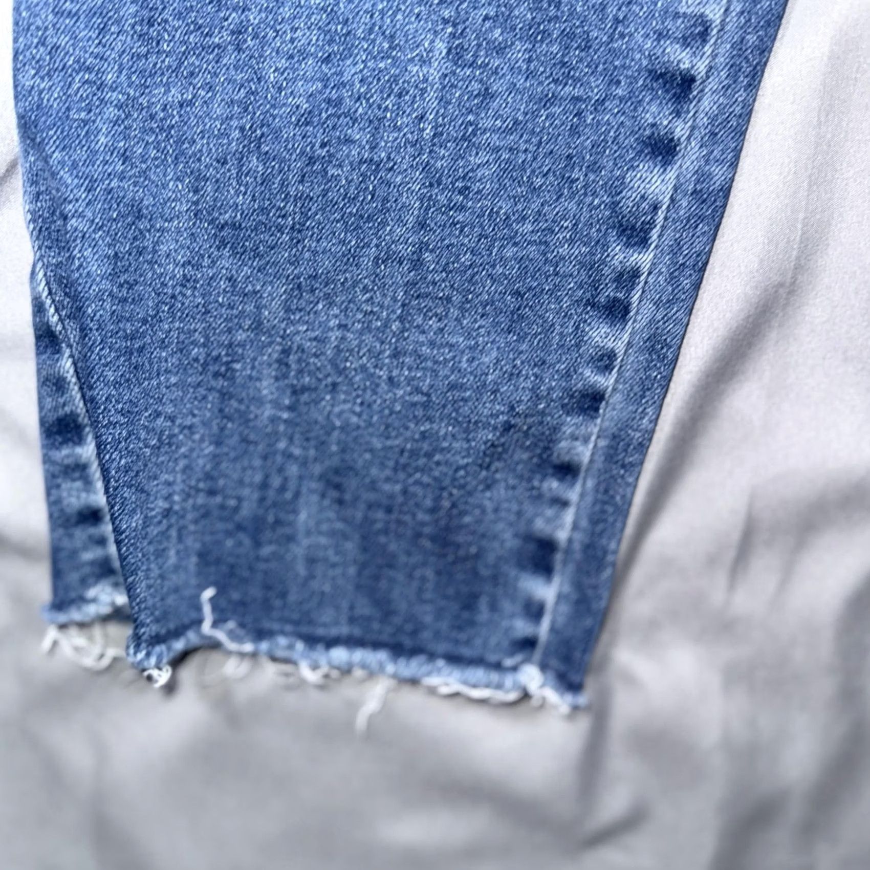Frank & Eileen Frank & Eileen Jeans Womens 27 Blue High Rise Pull On Jegging Stretch Raw Hem Denim Slim Distressed Wide Elastic Waist Fashion 27 Womens Size 27" / US 4 / IT 40 - 5 Thumbnail