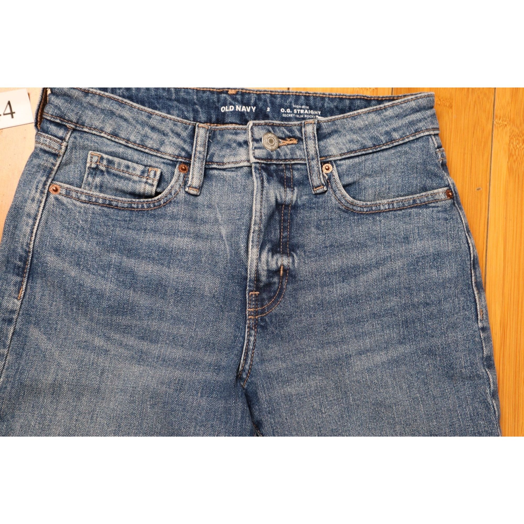 Old Navy Old Navy High-Rise O.G. Straight Jeans - Size 2 Size 26" / US 2 / IT 38 - 3 Thumbnail