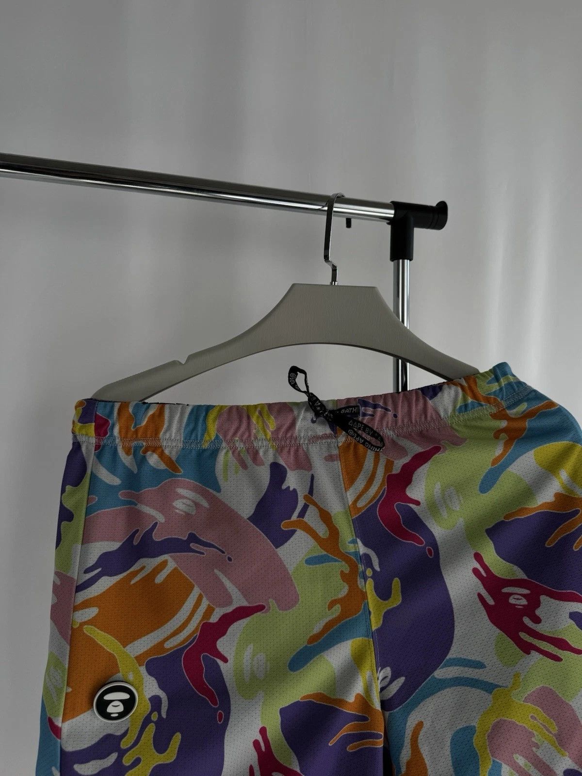 Aape AAPE by A Bathing Ape Shorts – Bright Abstract Camo – Men’s Size US 28 / EU 44 - 5 Thumbnail