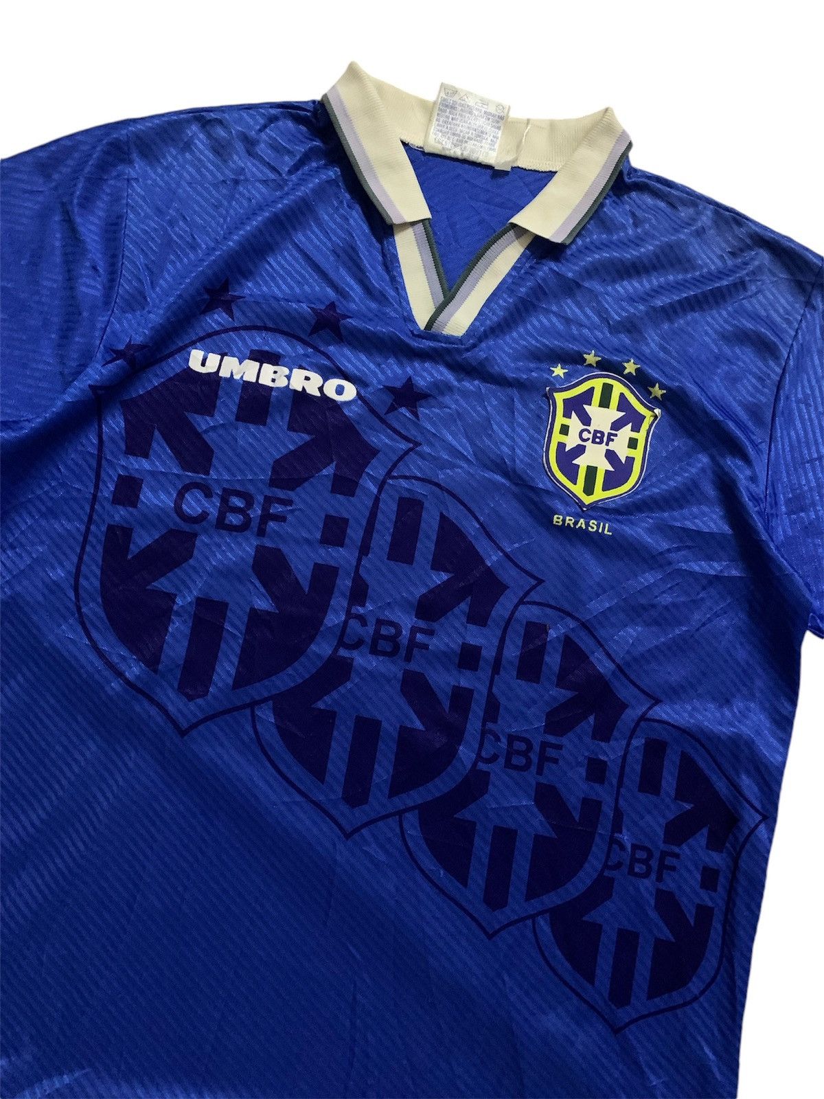 Umbro Vintage Umbro Brasil Jersey Size US XL / EU 56 / 4 - 2 Thumbnail
