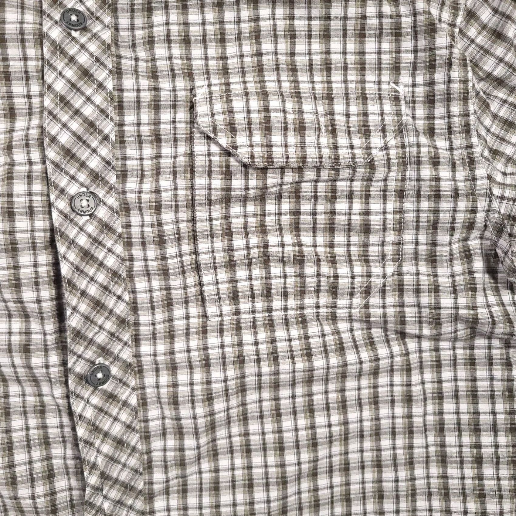 Under Armour Under Armour Shirt Mens M Green Check Outdoor Short Sleeve Fishing Shirt Size US M / EU 48-50 / 2 - 4 Thumbnail