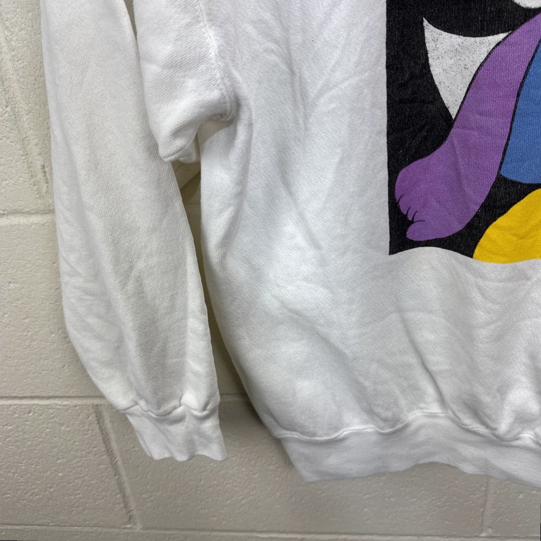 Vintage VINTAGE Pablo Picasso Abstract Art Sweatshirt 1980s White Collared Art Deco Adult Large Size US L / EU 52-54 / 3 - 7 Thumbnail