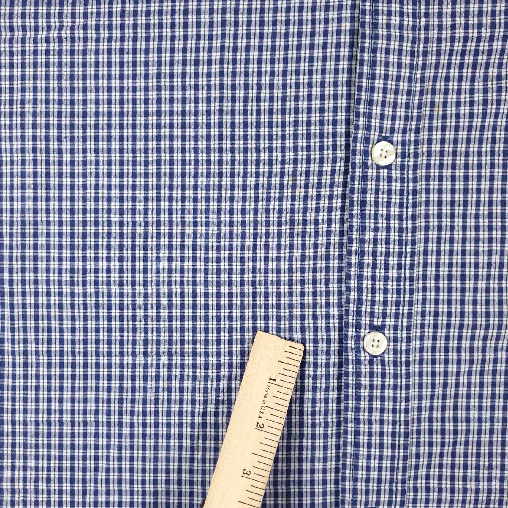 Tommy Hilfiger VINTAGE Tommy Hilfiger Shirt Mens XL Blue Plaid Casual Button-Up Short Sleeve, Regular Fit, Cotton, Button-Front, Classic American Style (Mens) Size US XL / EU 56 / 4 - 5 Thumbnail