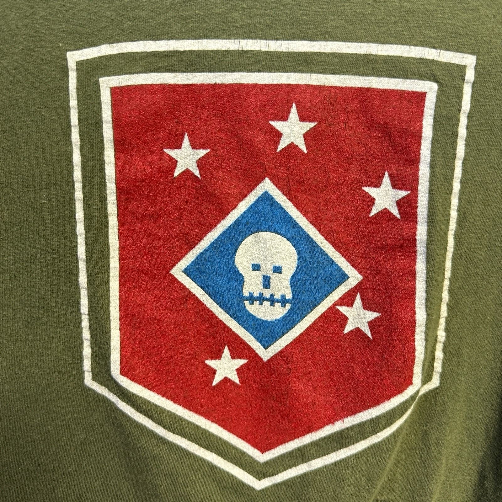 Vintage Vintage Military Marine Raiders T Shirt Small 17x23.5 Green Size US S / EU 44-46 / 1 - 4 Thumbnail