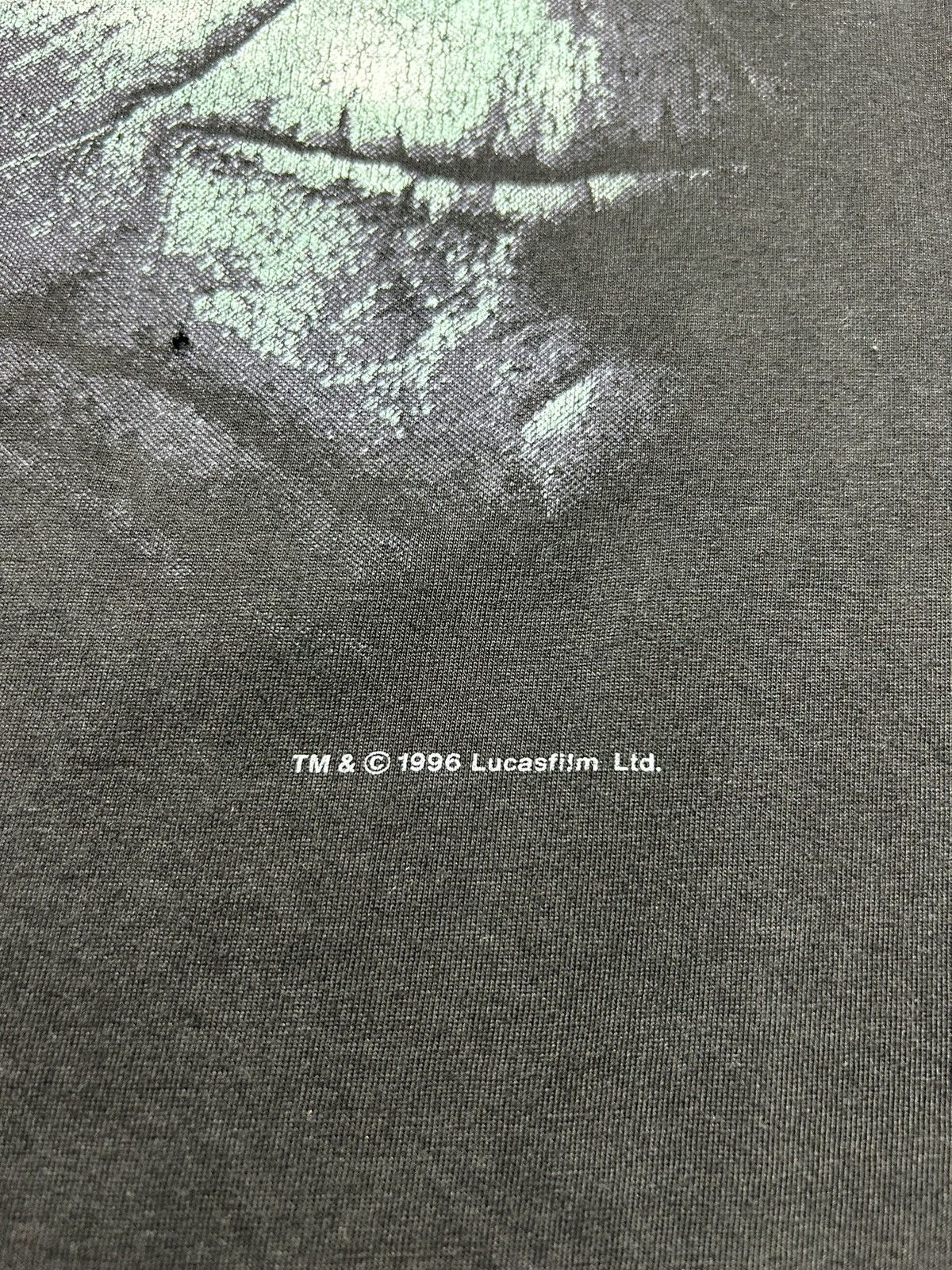 Vintage RARE Vintage 1996 Yoda Want to Be Jedi Star Wars T-Shirt Size US L / EU 52-54 / 3 - 8 Thumbnail