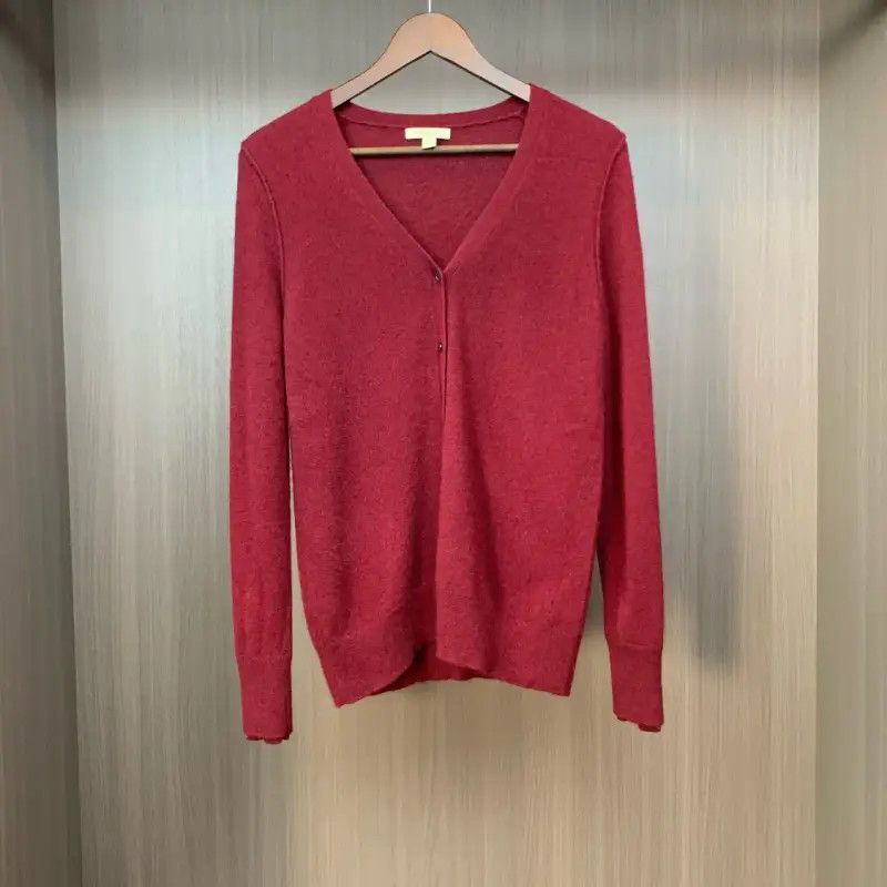 Burberry Burberry Red Wool Long Sleeve Sweater Size M / US 6-8 / IT 42-44 - 1 Thumbnail
