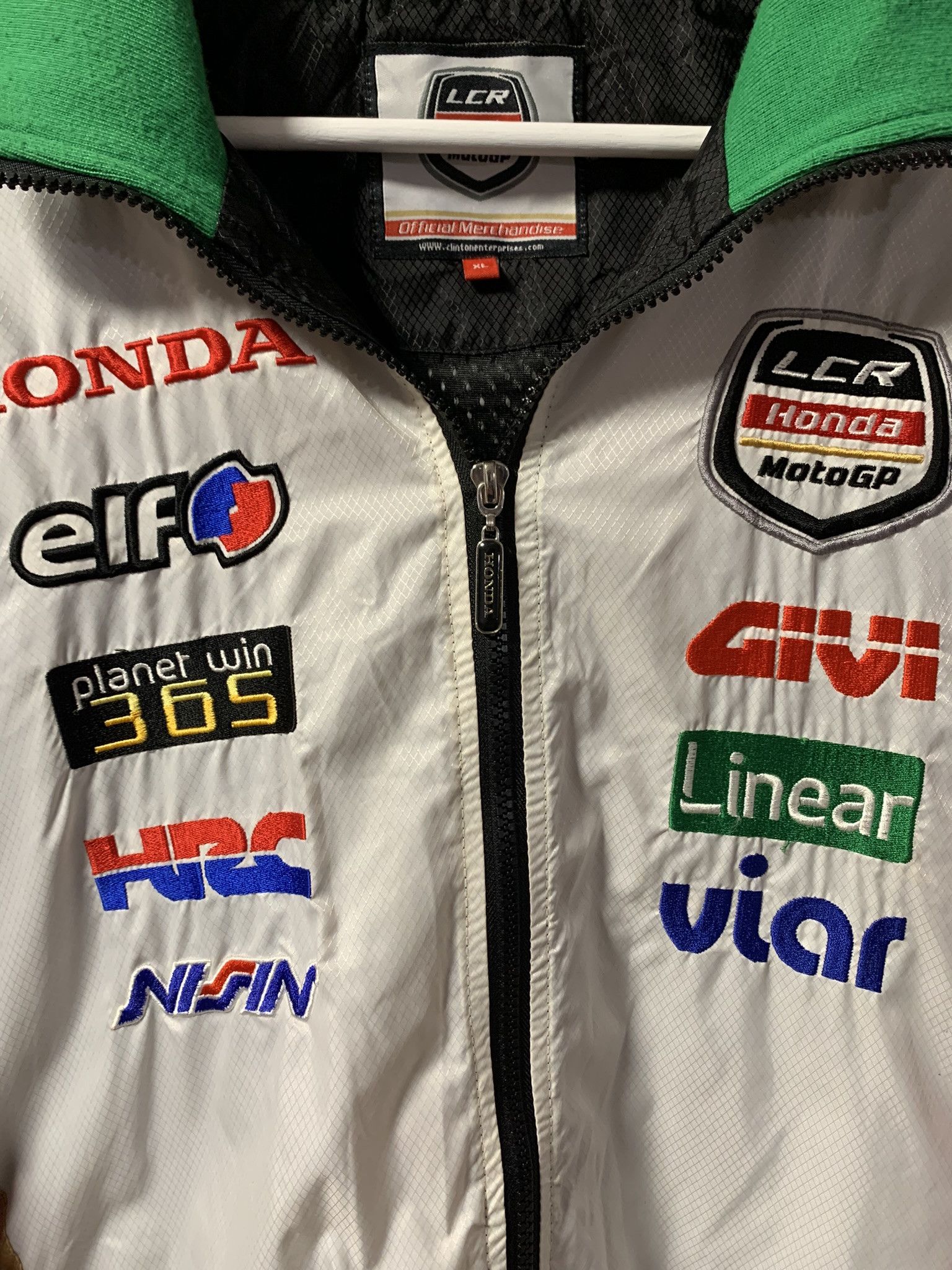Honda Vintage Honda LCR Moto GP Racing Team Nylon Red White Jacket Size US XL / EU 56 / 4 - 5 Thumbnail
