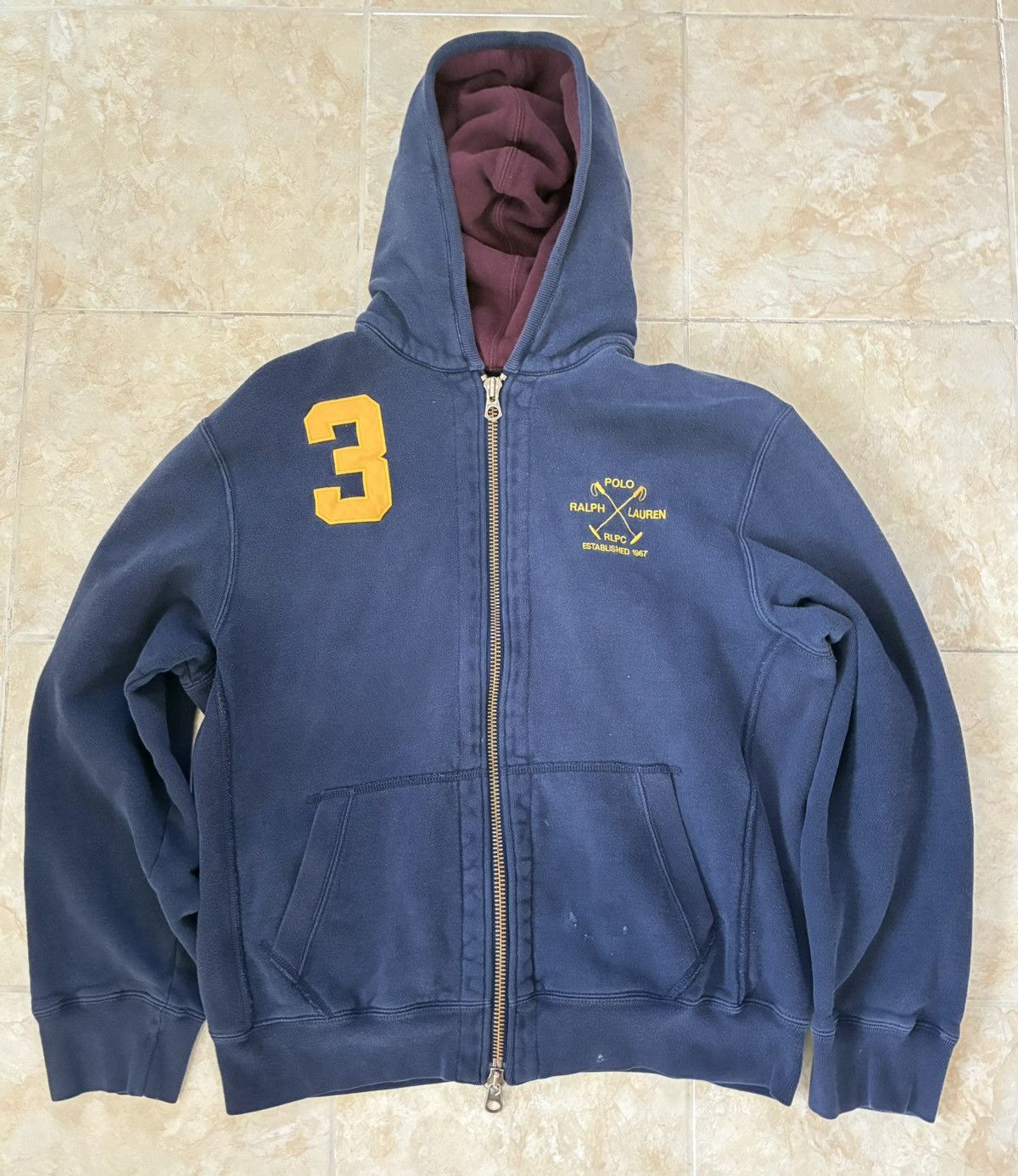 Vintage 90s Ralph Lauren Double Zip Hoodie